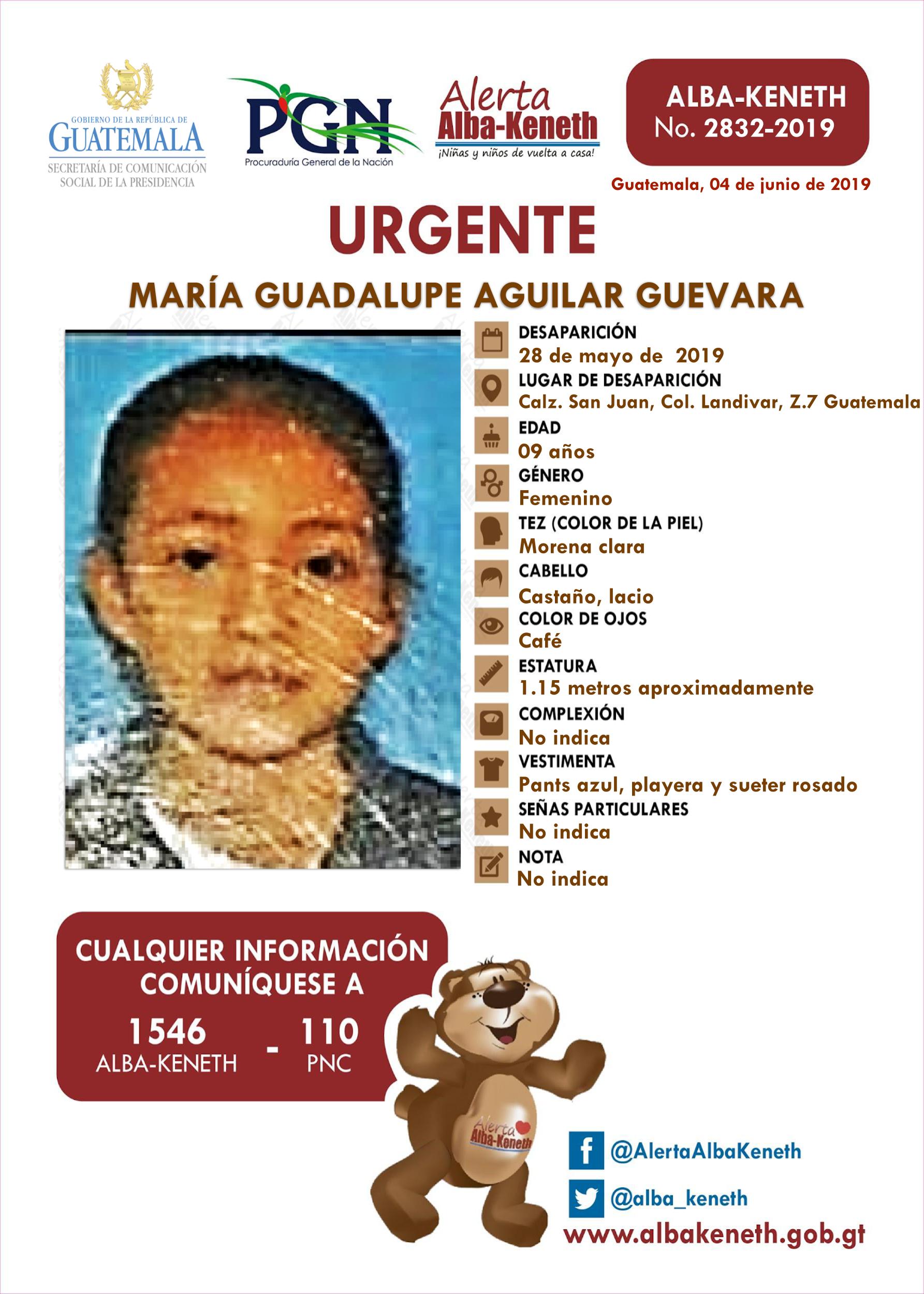 María Guadalupe Aguilar Guevara