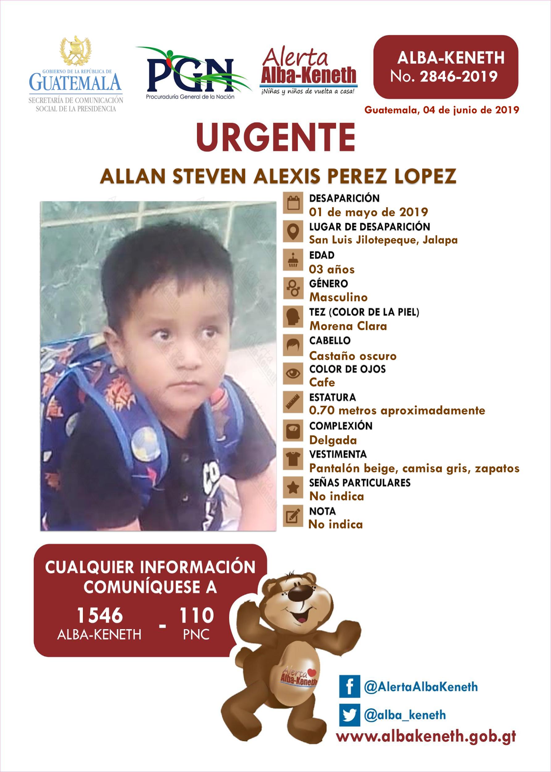 Allan Steven Alexis Perez Lopez