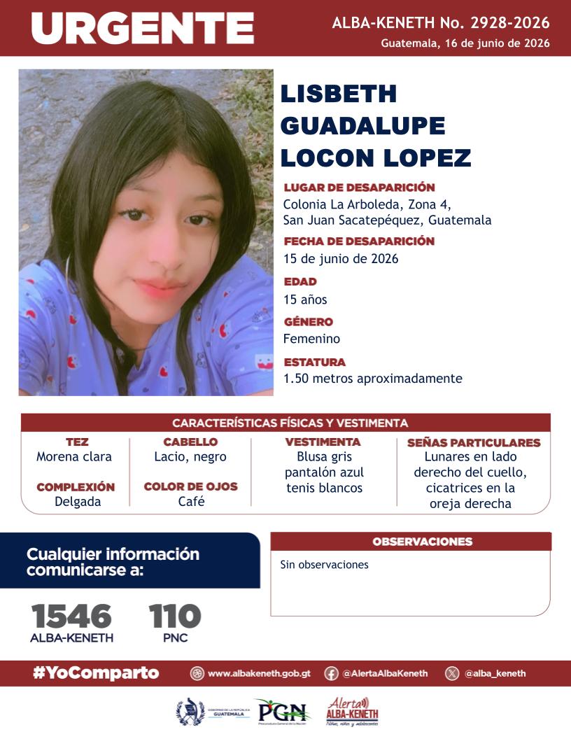 Lisbeth Guadalupe Locon Lopez