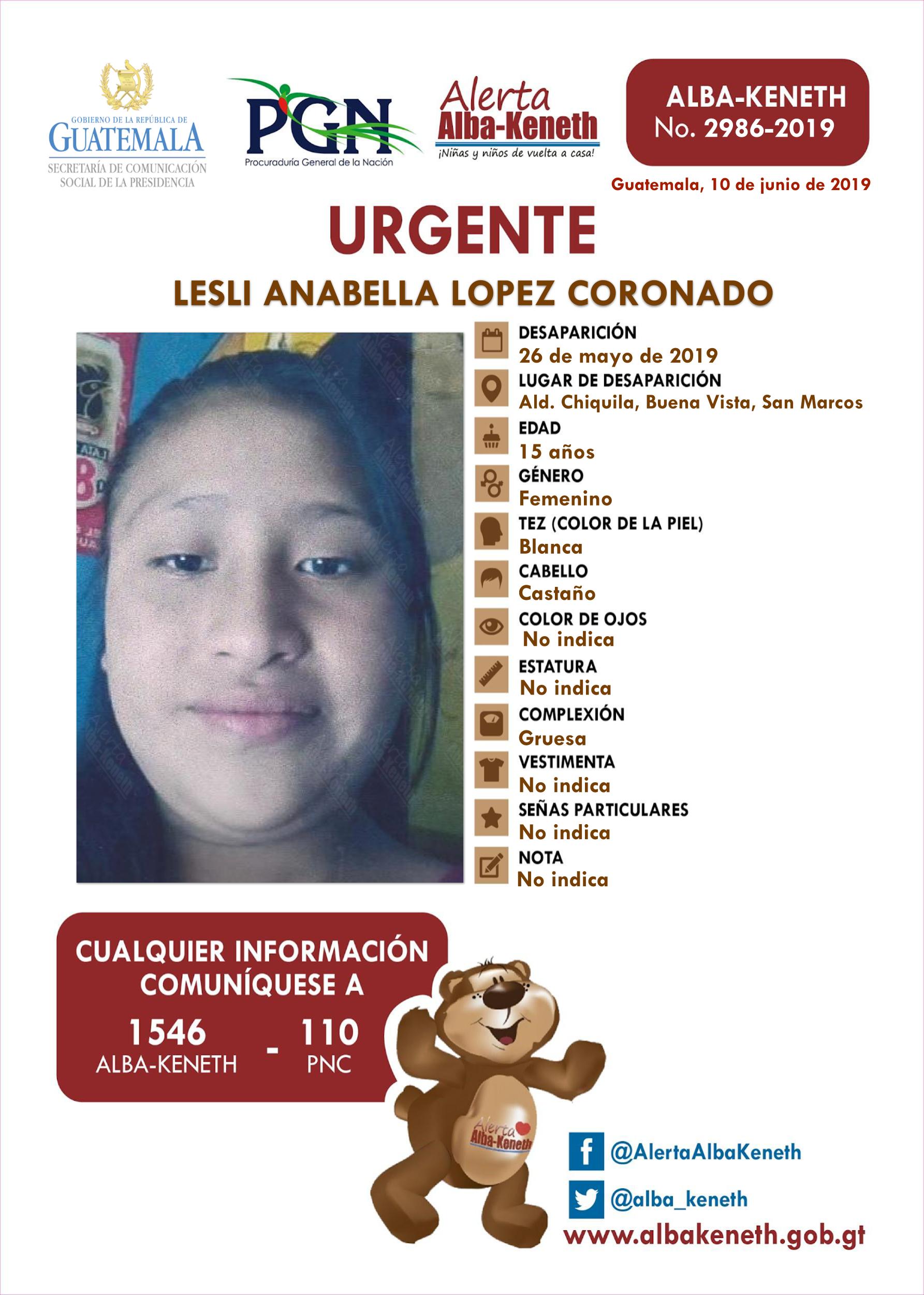 Lesli Anabella Lopez Coronado