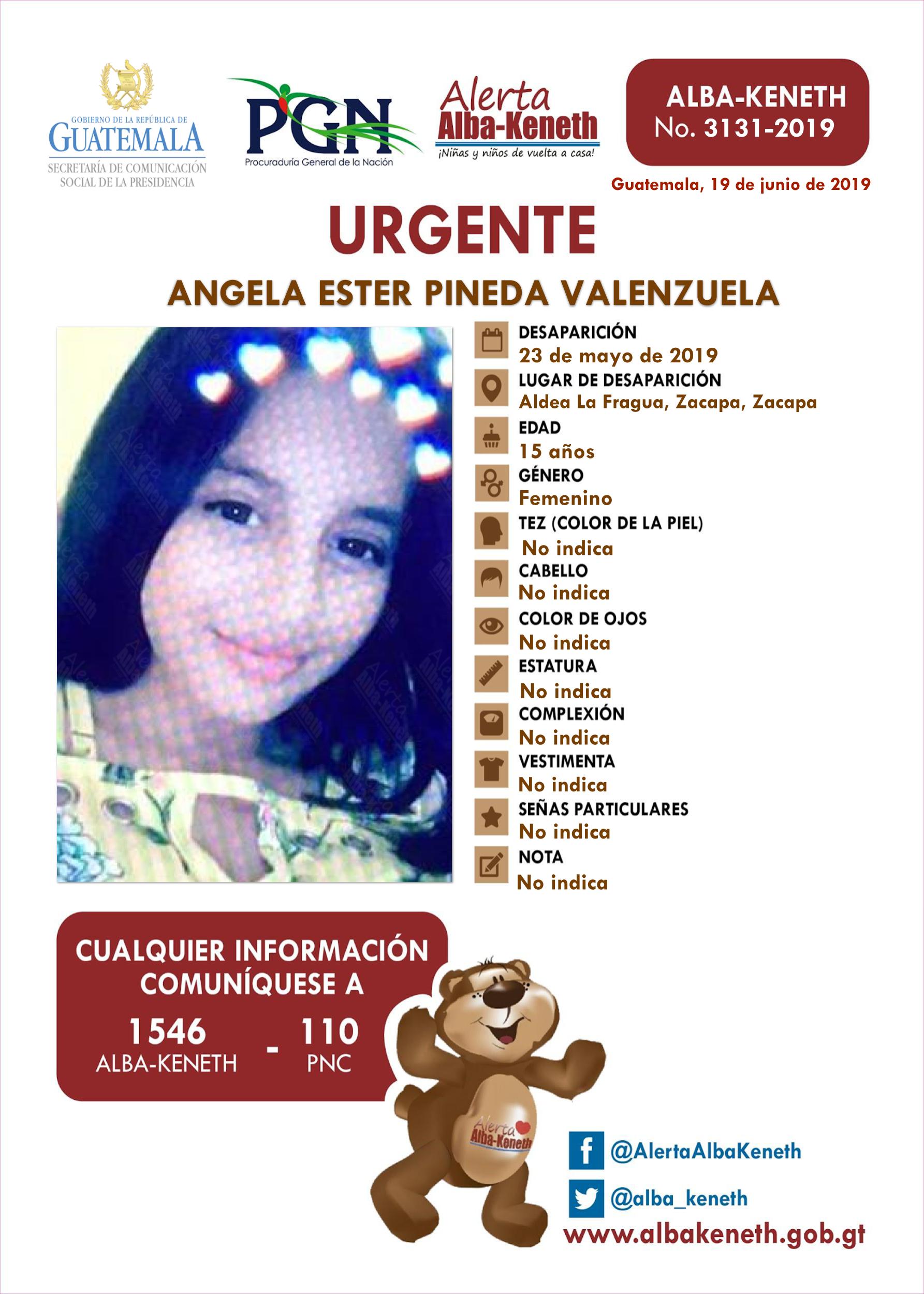 Angela Ester Pineda Valenzuela