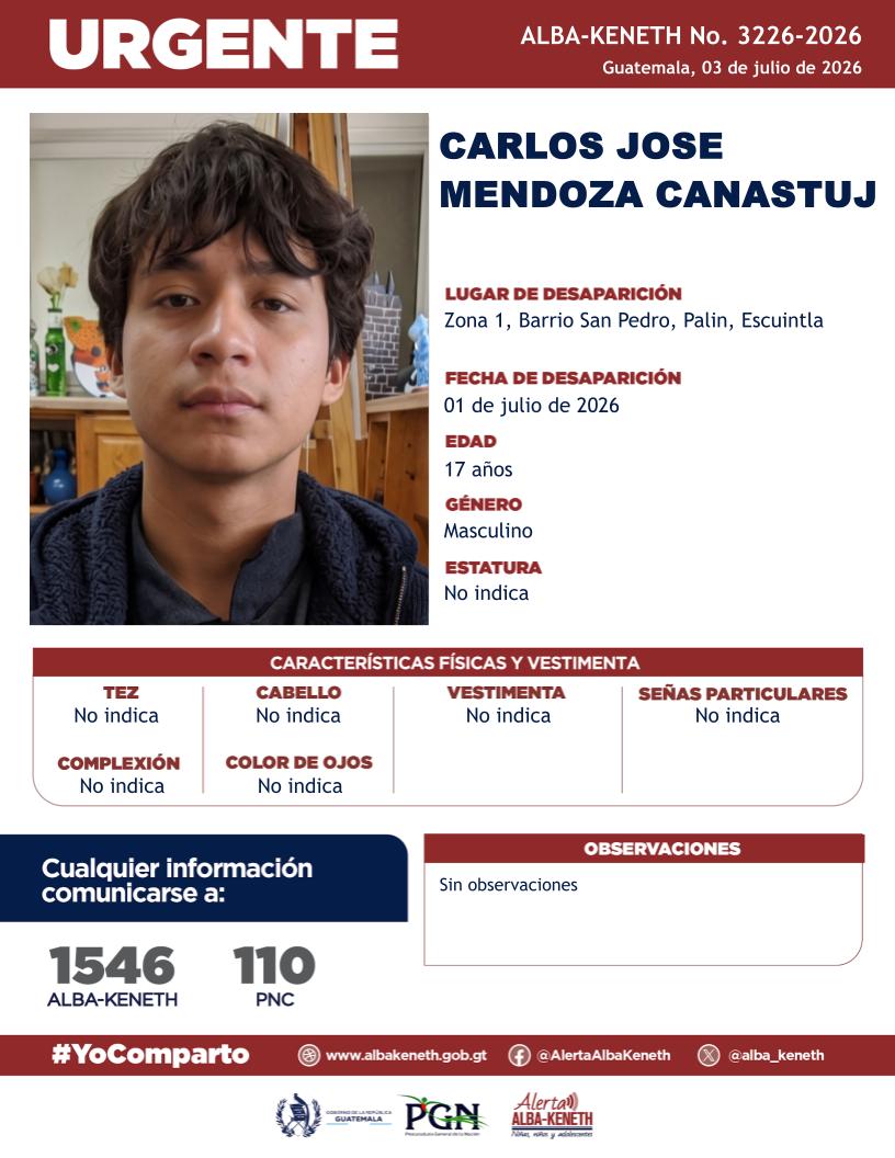 Carlos Jose Mendoza Canastuj