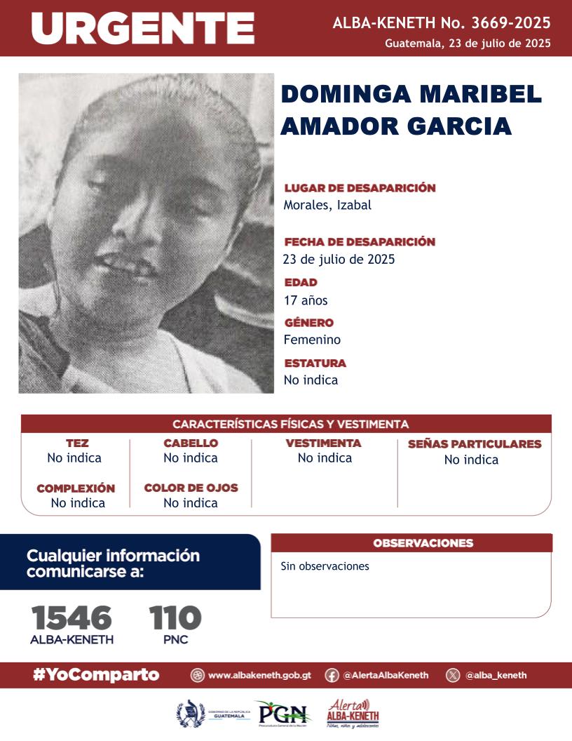 Dominga Maribel Amador Garcia