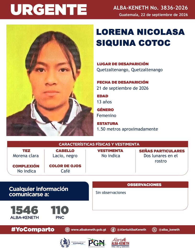 Lorena Nicolasa Siquina Cotoc