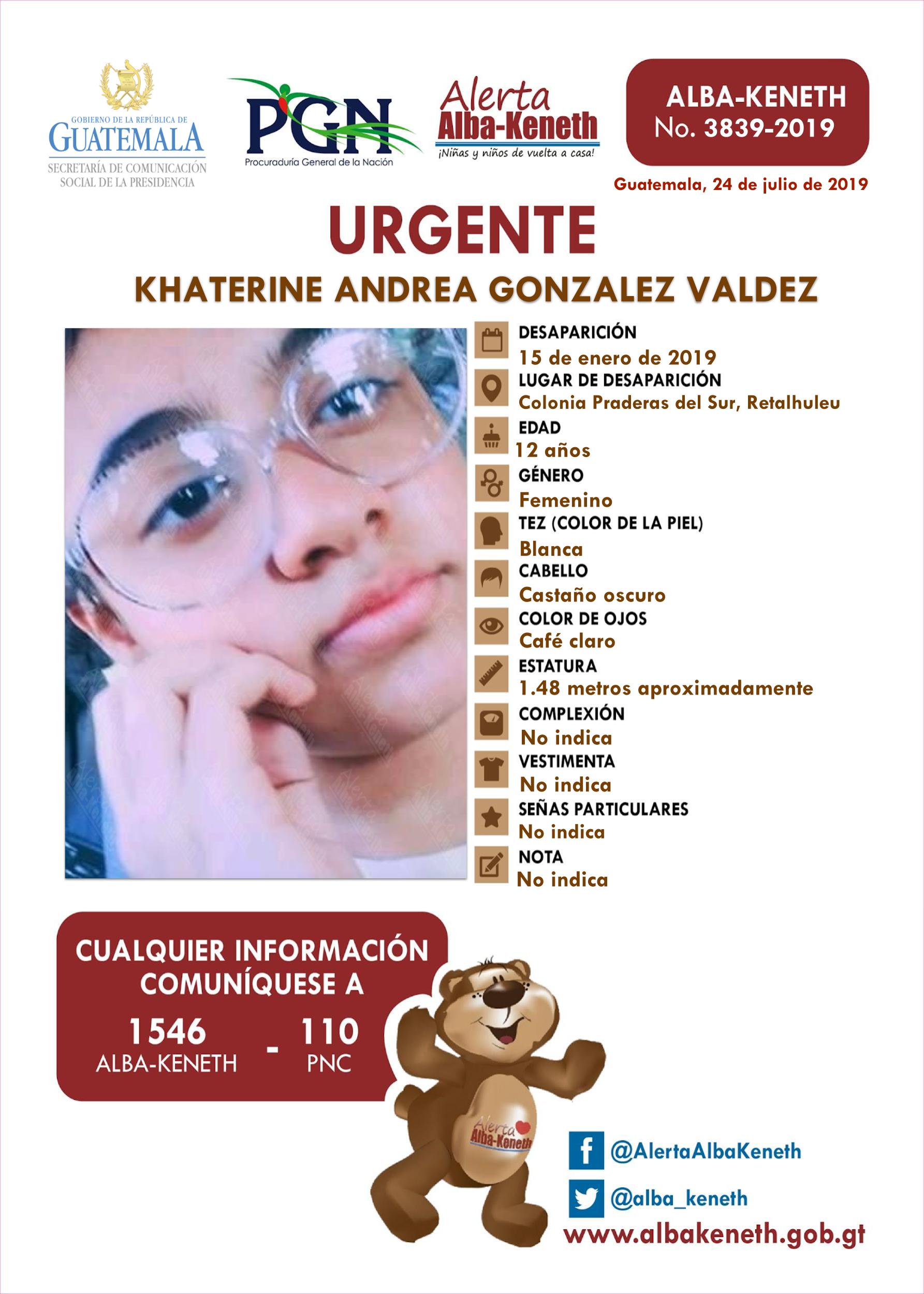Khaterine Andrea Gonzalez Valdez