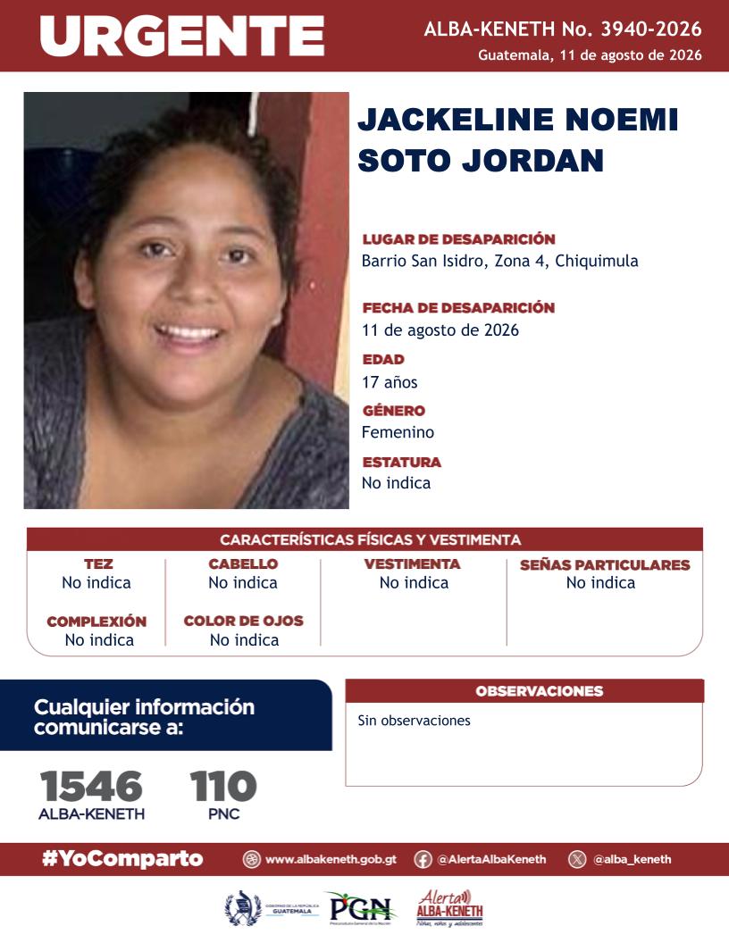 Jackeline Noemi Soto Jordan