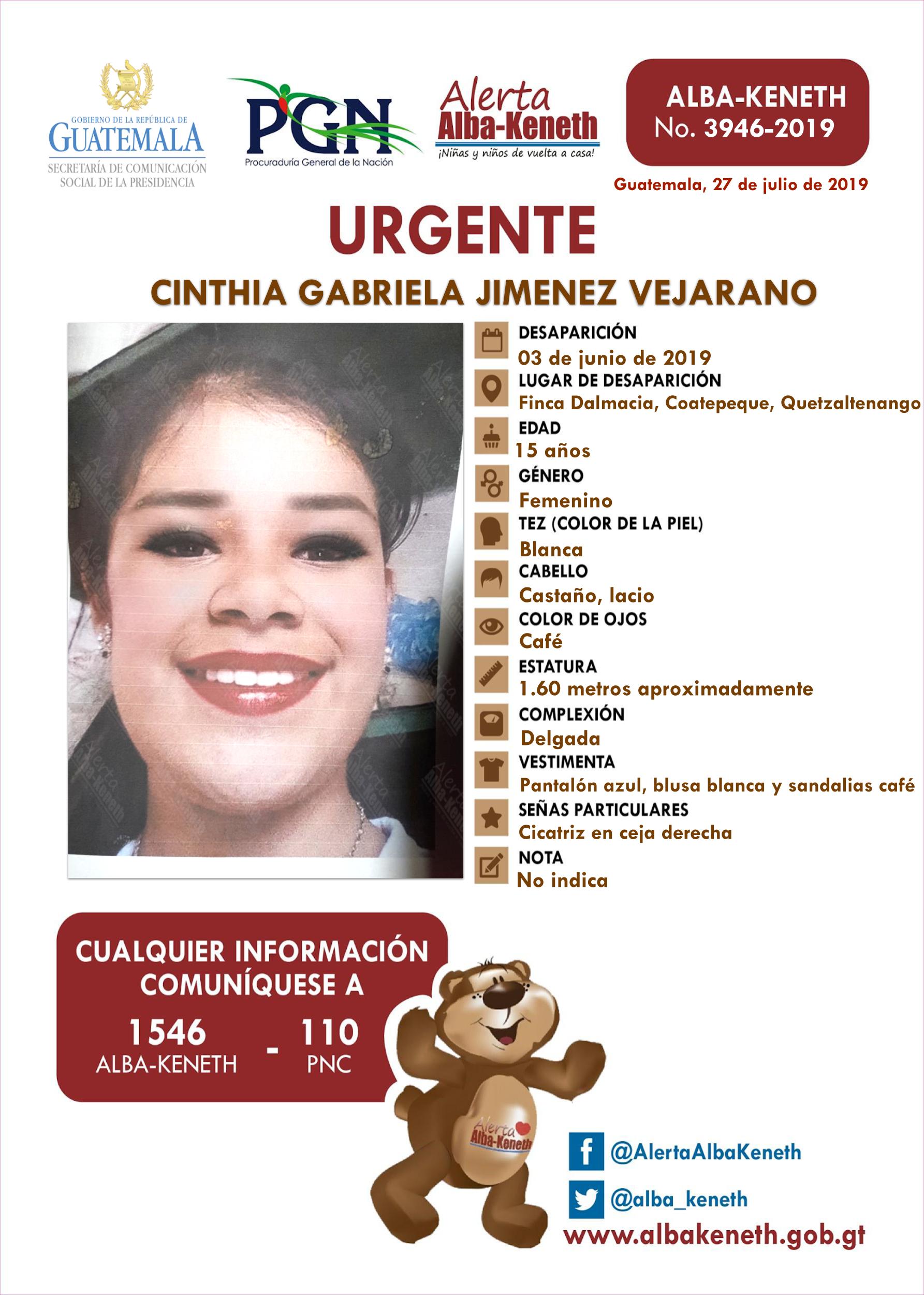 Cinthia Gabriela Jimenez Vejarano