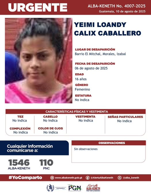 Yeimi Loandy Calix Caballero 