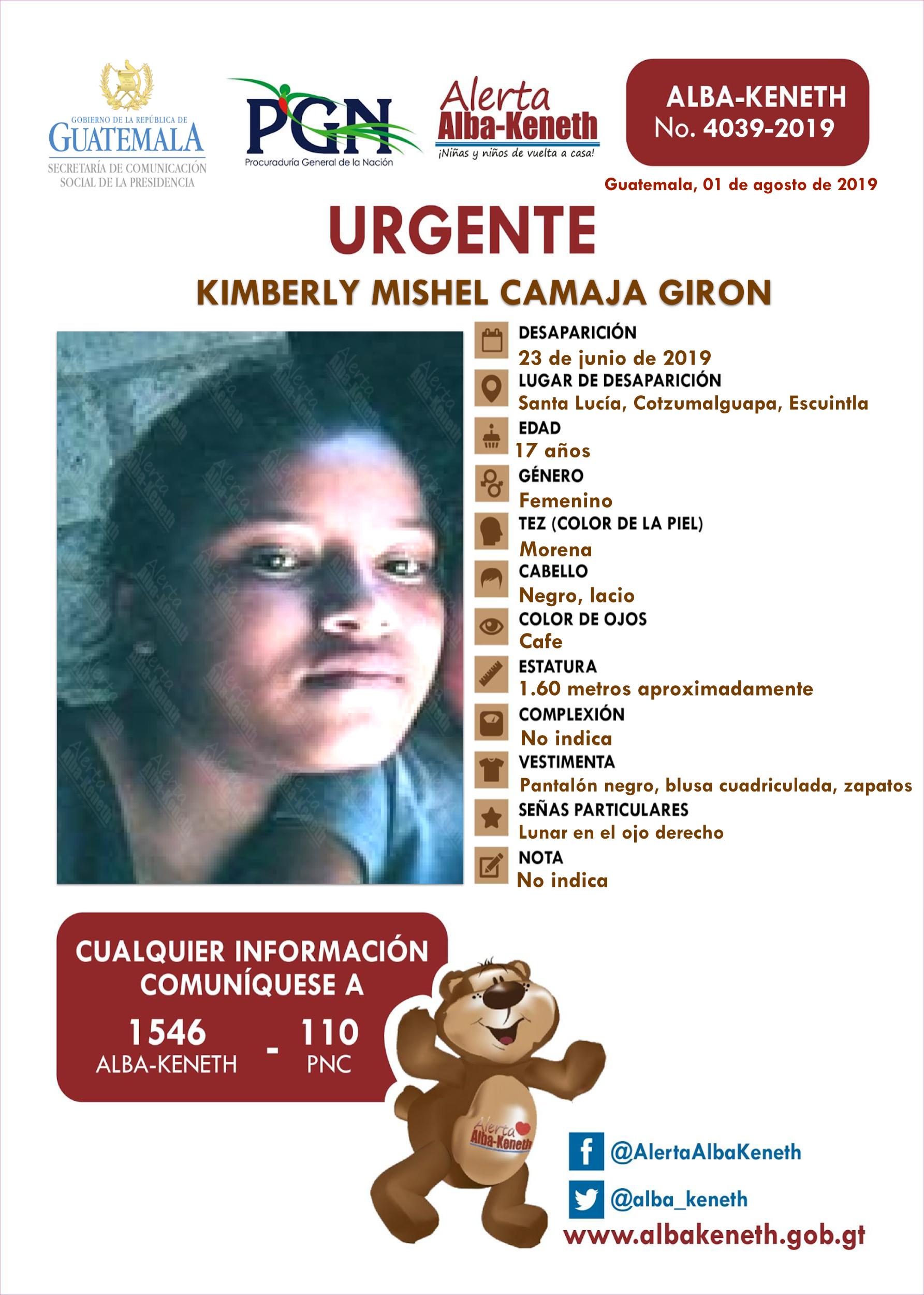 Kimberly Mishel Camaja Giron