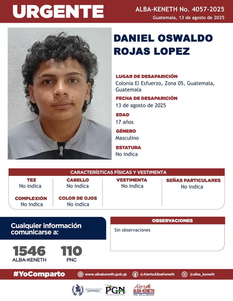 Daniel Oswaldo Rojas Lopez