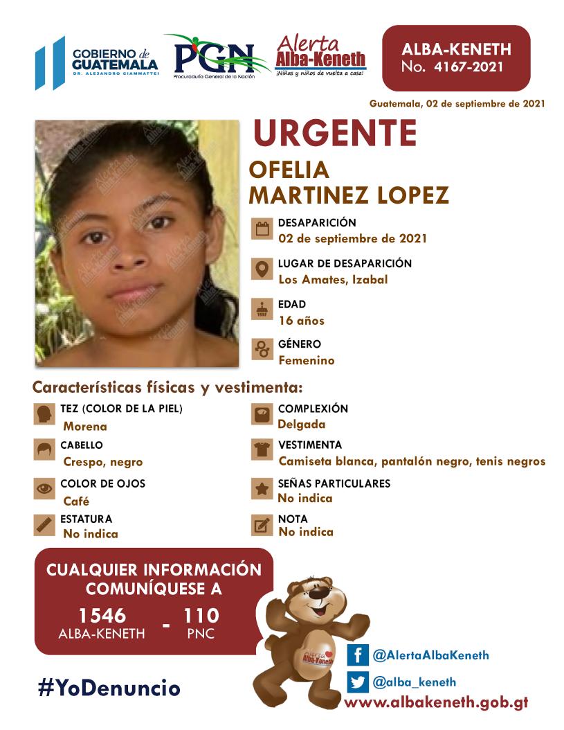 Ofelia Martinez Lopez