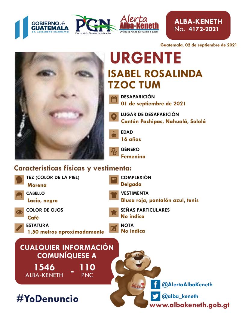 Isabel Rosalinda Tzoc Tum