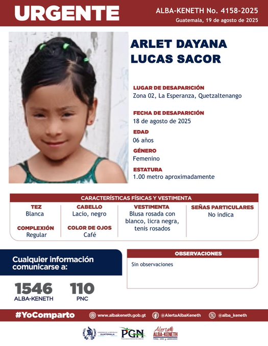 Arlet Dayana Lucas Sacor