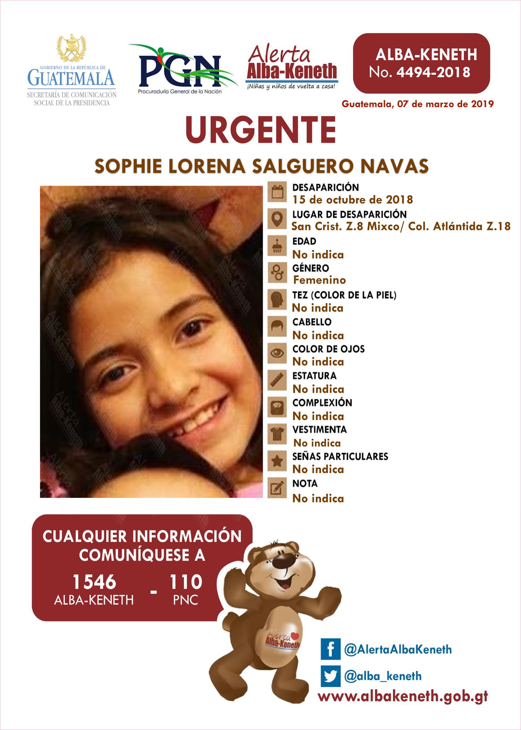 Sophie Lorena Salguero Navas