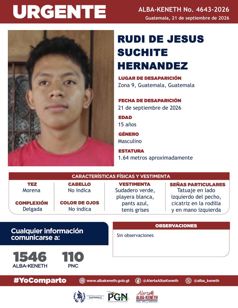 Rudi de Jesus Suchite Hernandez