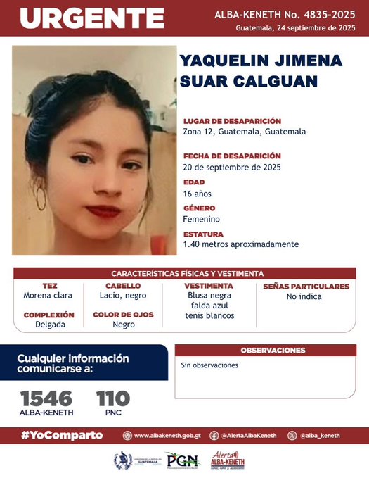 Yaquelin Jimena Suar Calguan