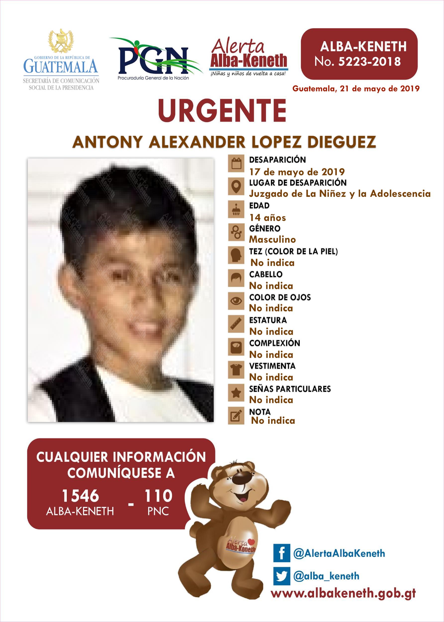 Antony Alexander Lopez Dieguez