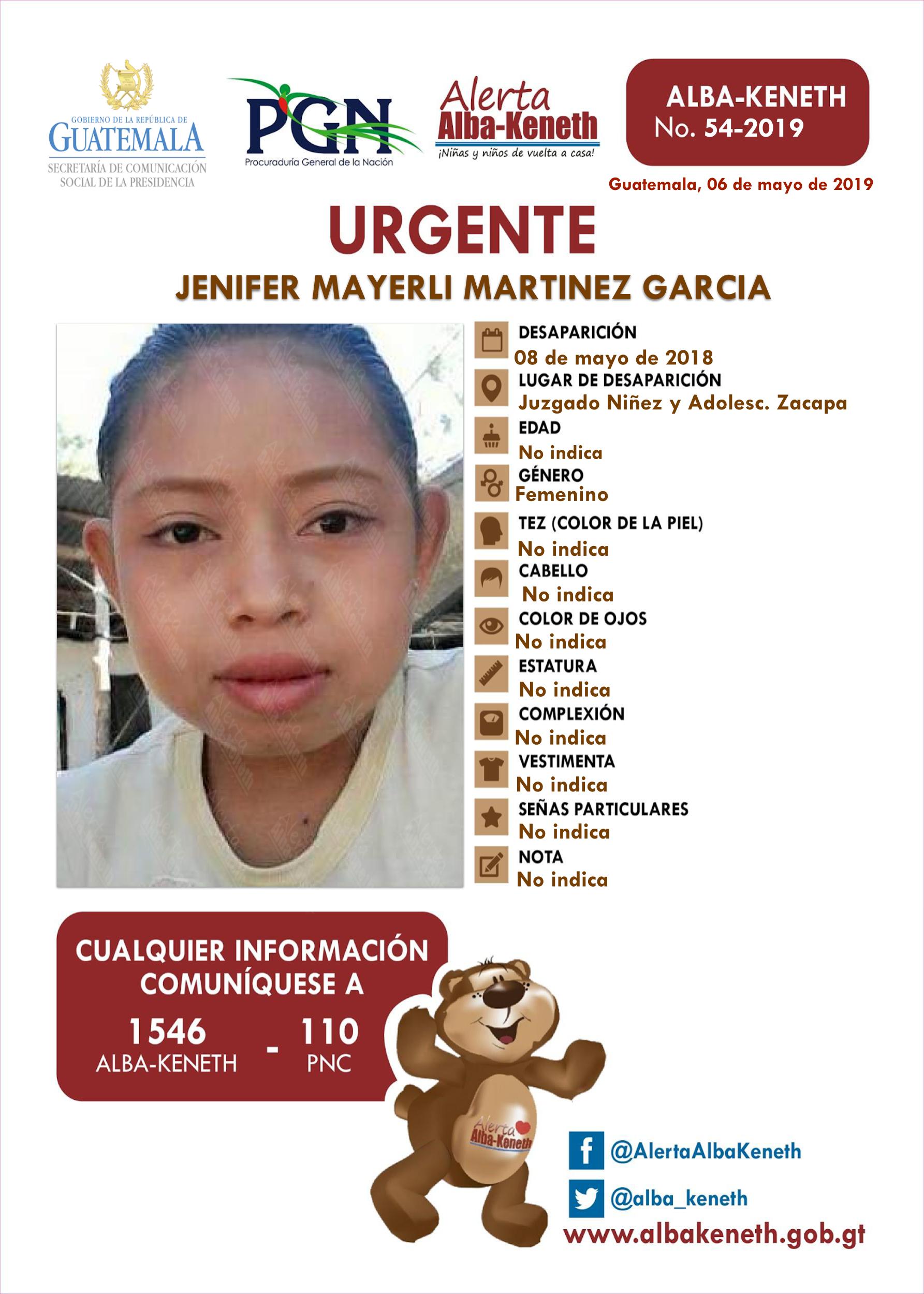 Jenifer Mayerli Martinez Garcia