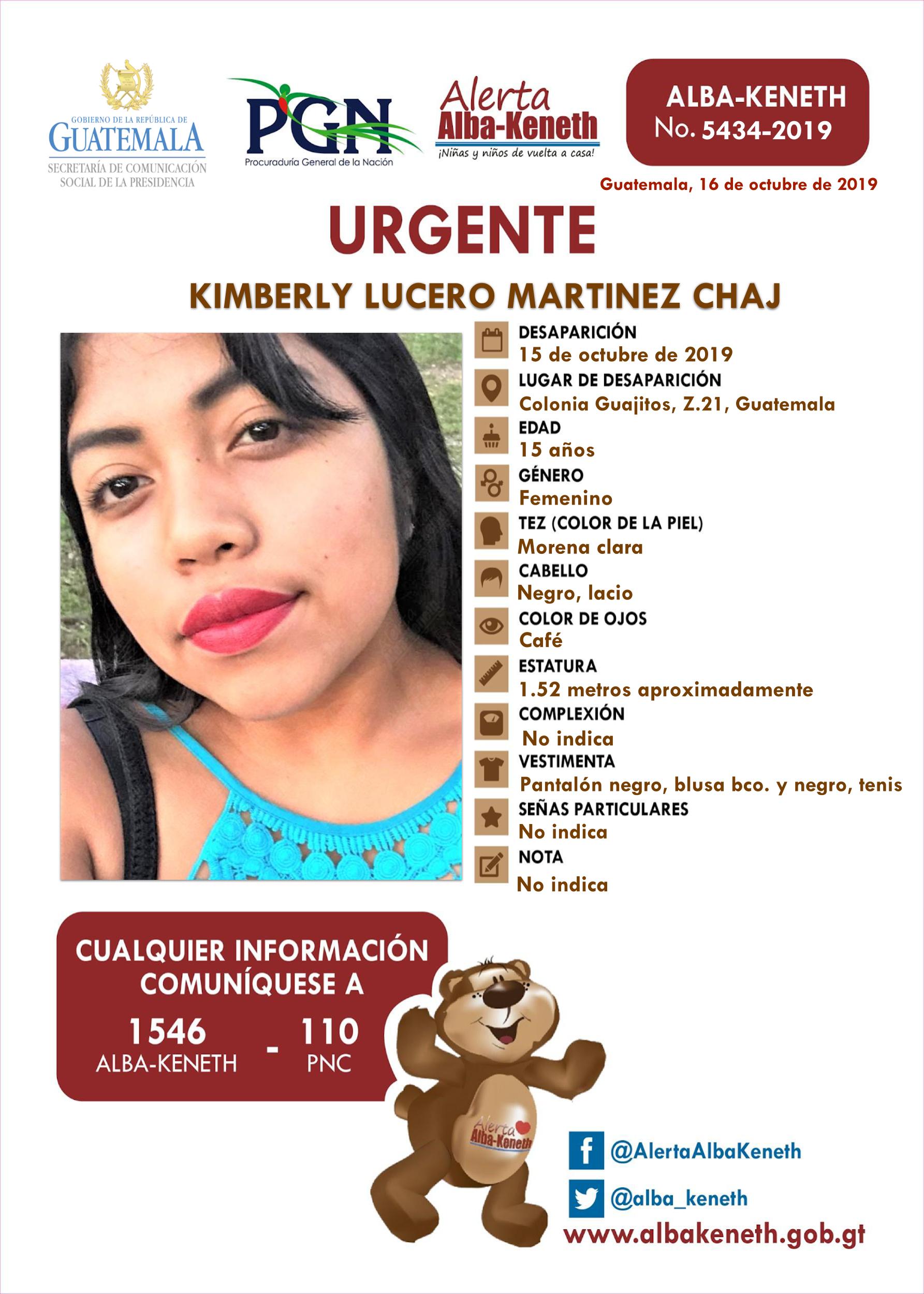 Kimberly Lucero Martinez Chaj