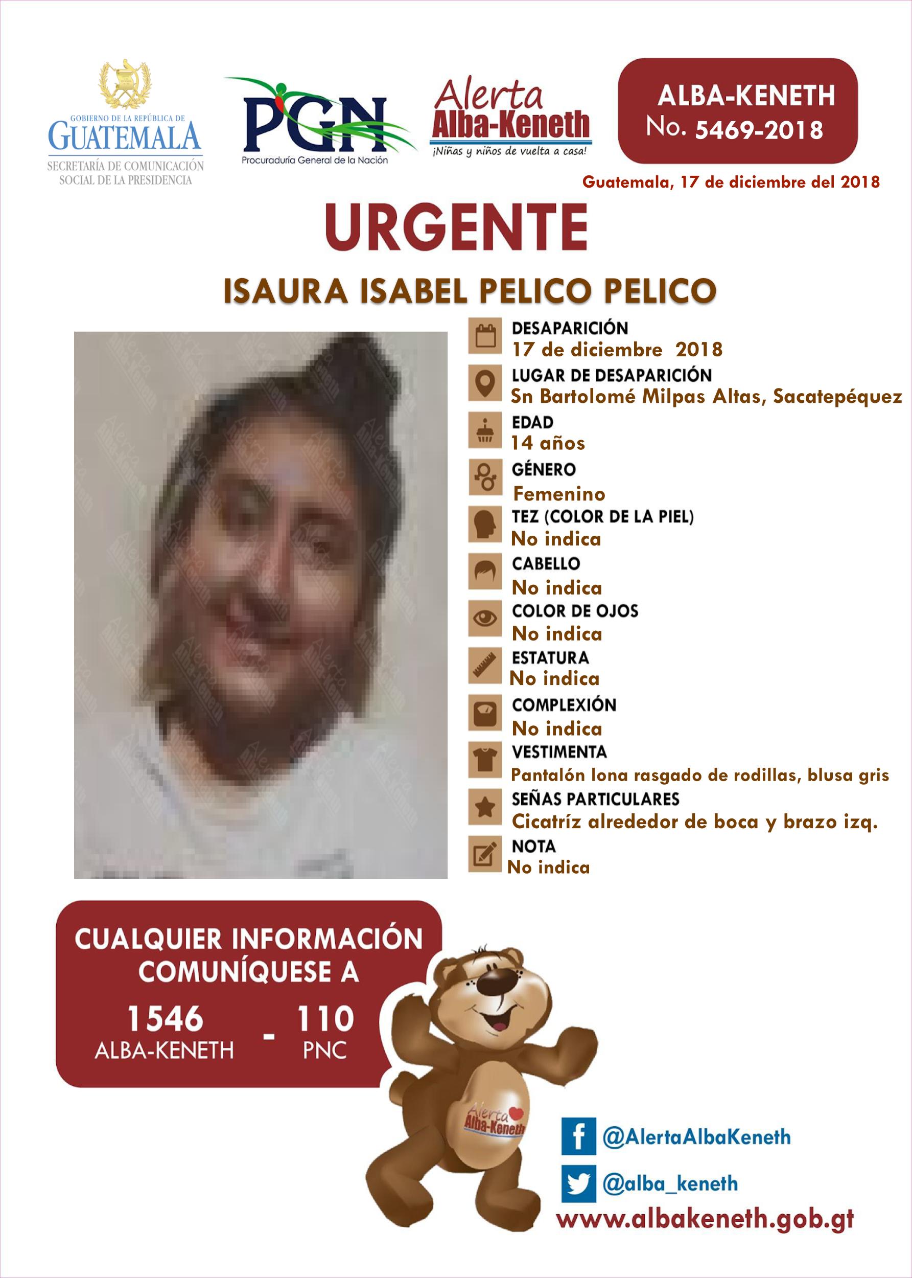 Isaura Isabel Pelico Pelico