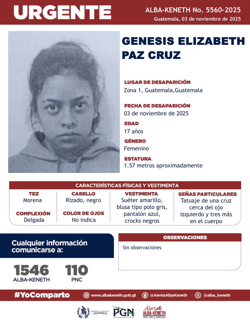 GENESIS ELIZABETH PAZ CRUZ