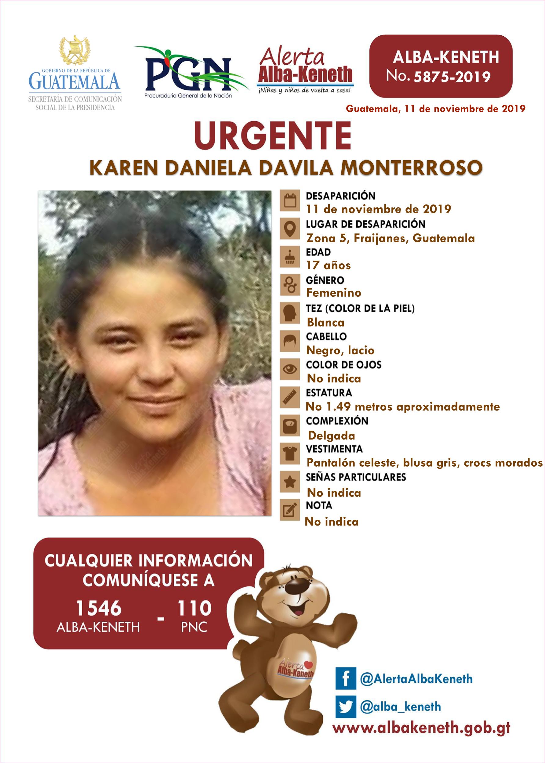 Karen Daniela Davila Monterroso