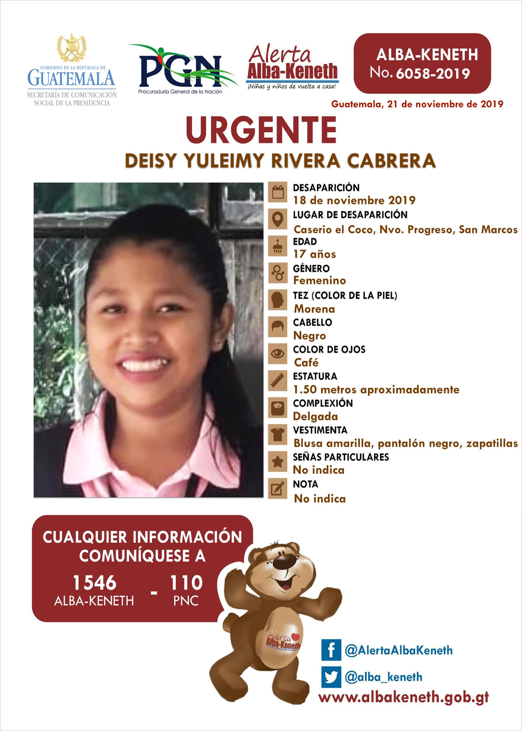 Deisy Yuleimy Rivera Cabrera