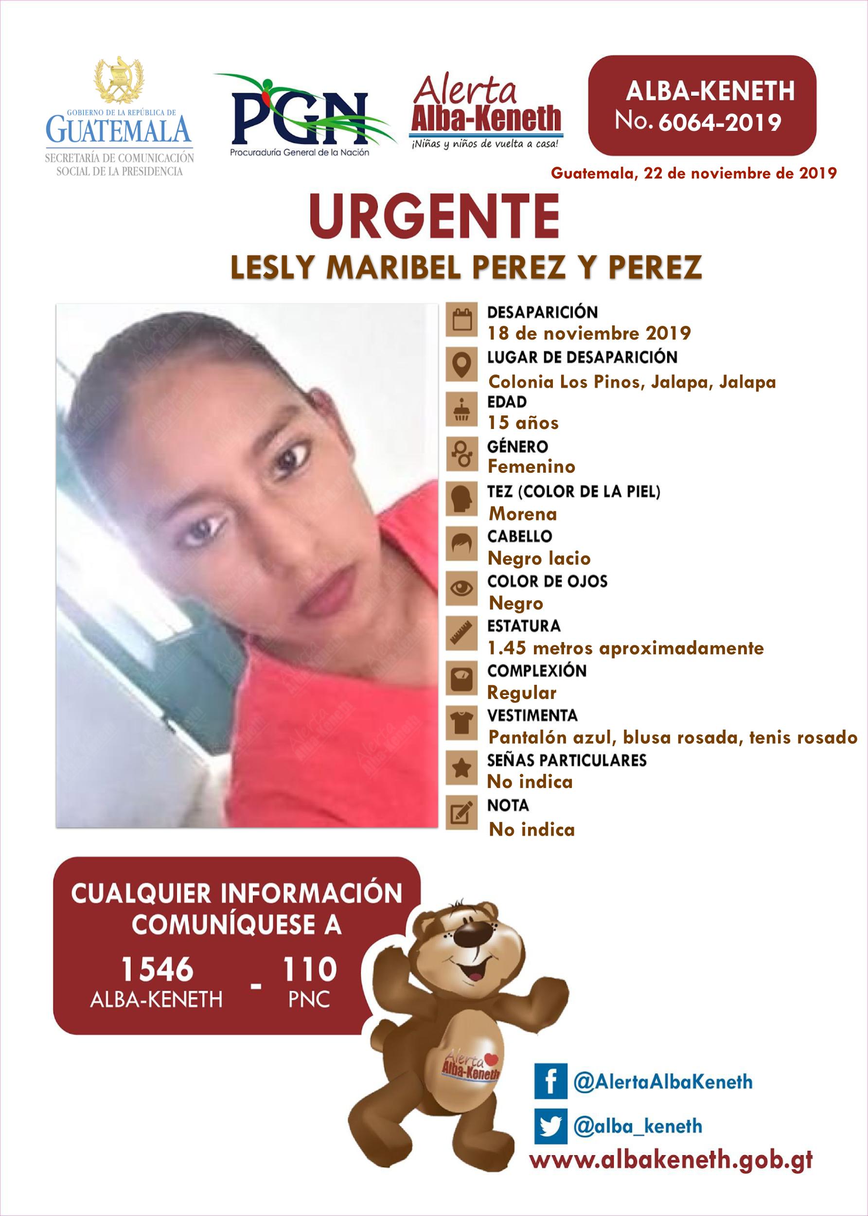 Lesly Maribel Perez y Perez