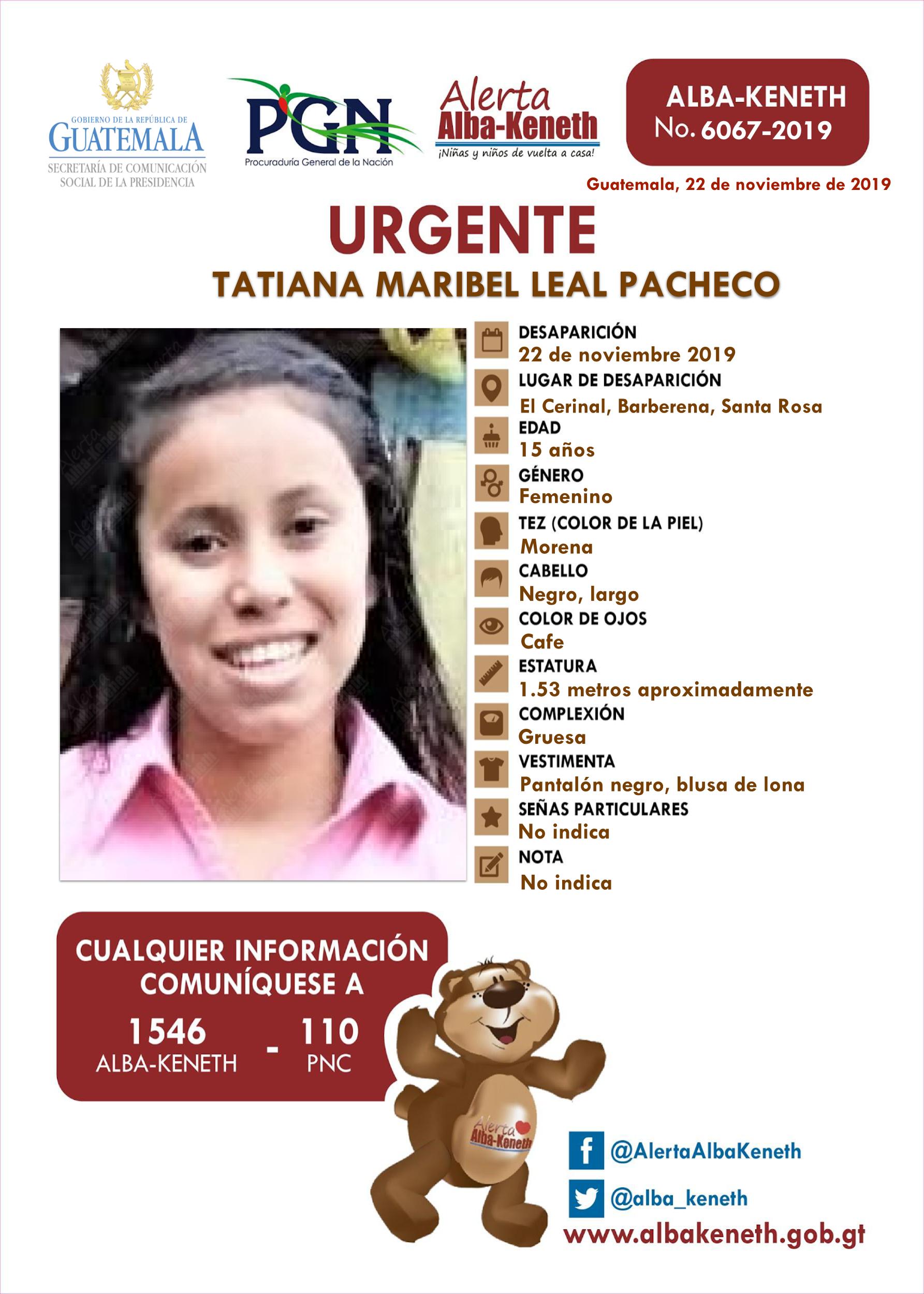 Tatiana Maribel Leal Pacheco
