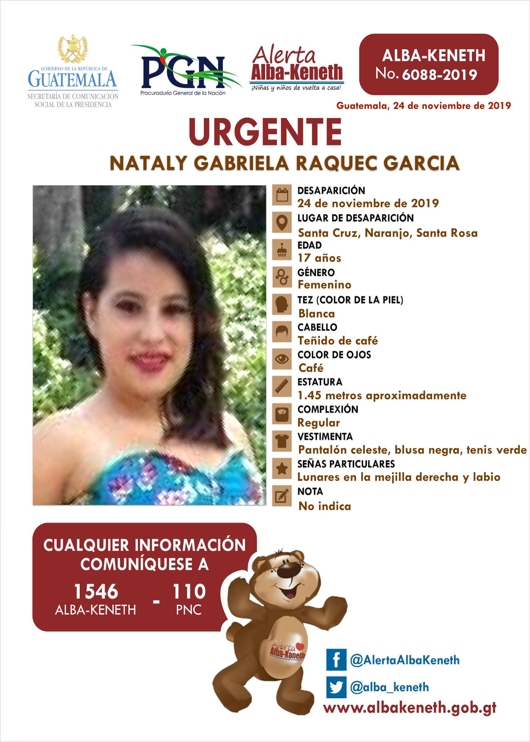 Nataly Gabriela Raquec Garcia