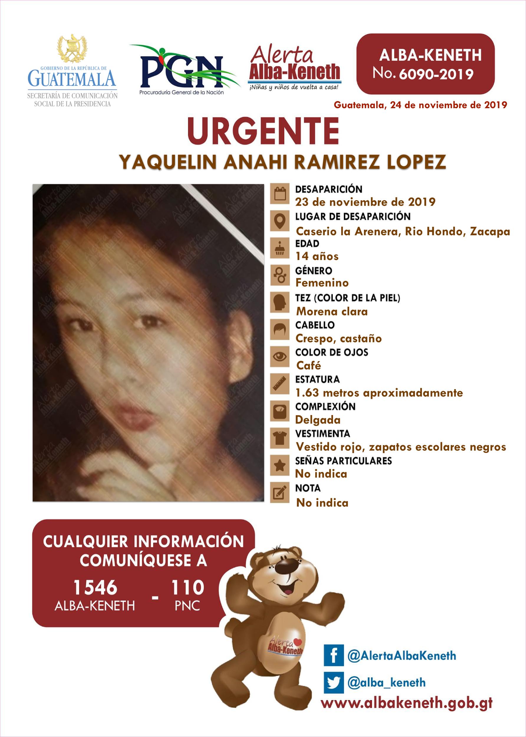Yaquelin Anahi Ramirez Lopez