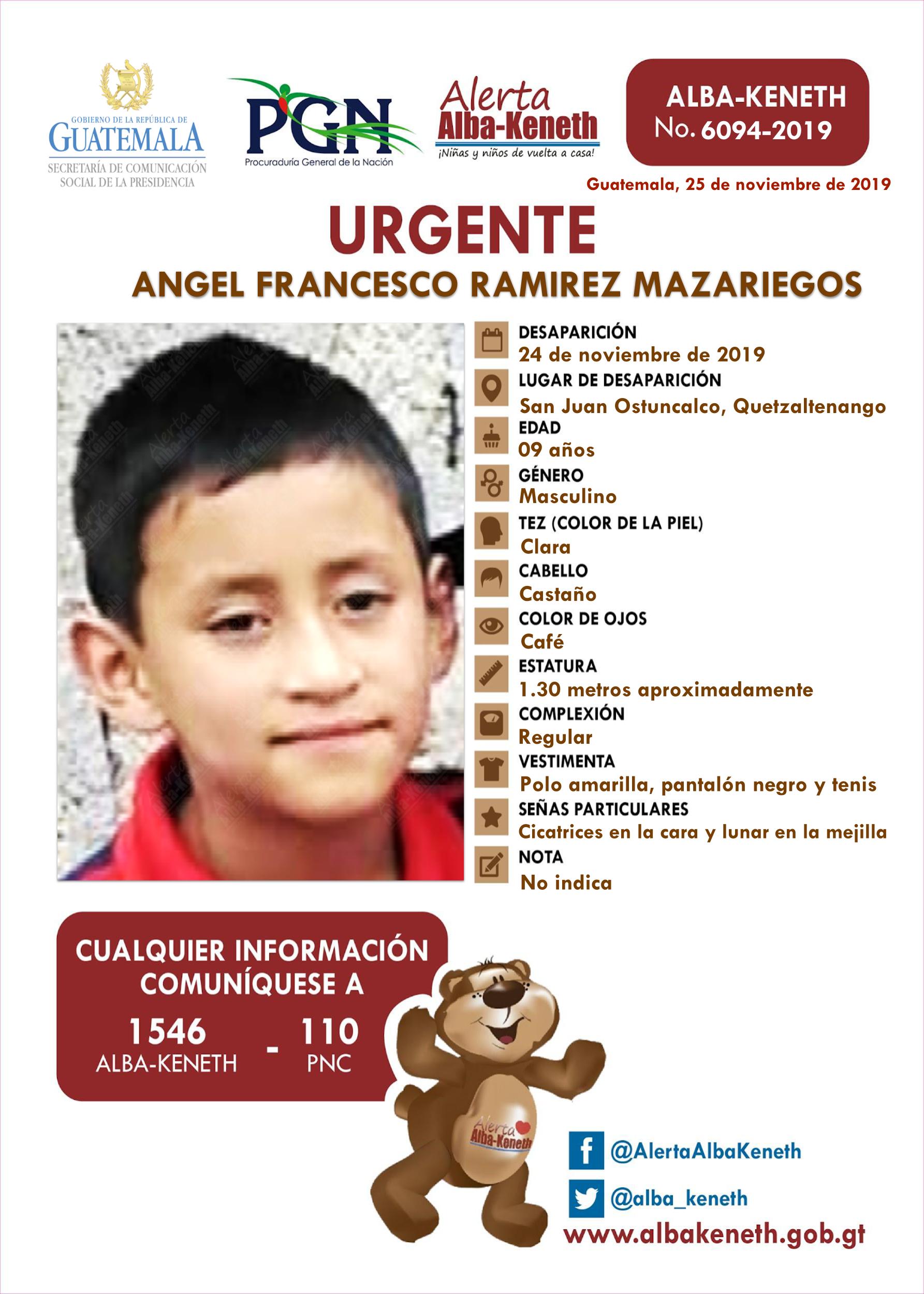 Angel Francesco Ramirez Mazariegos