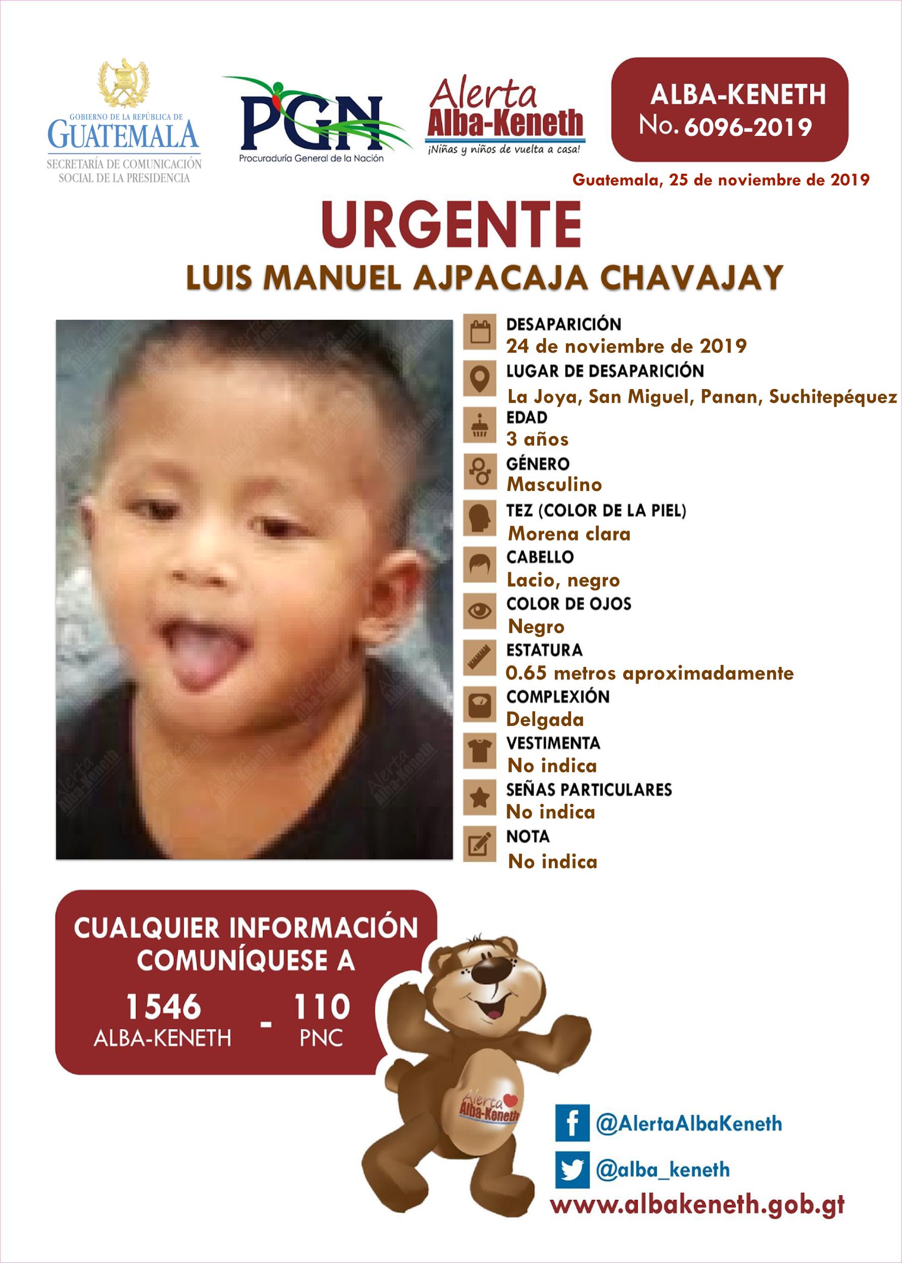 Luis Manuel Ajpacaja Chavajay
