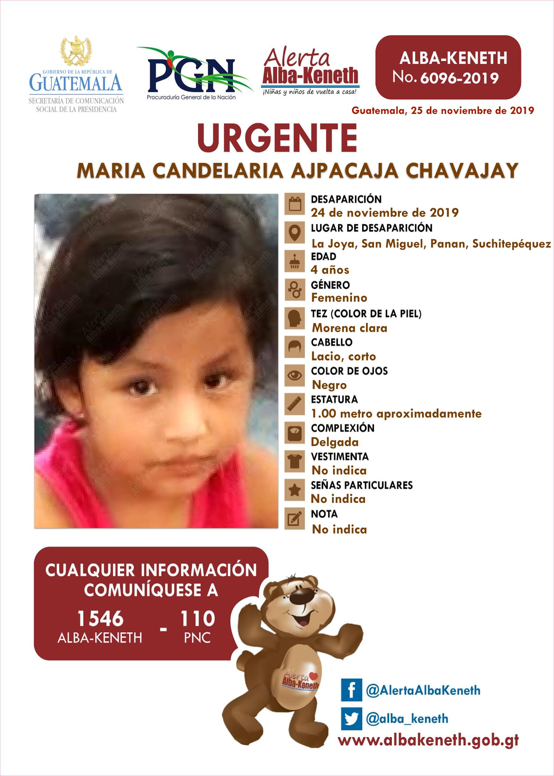 Maria Candelaria Ajpacaja Chavajay