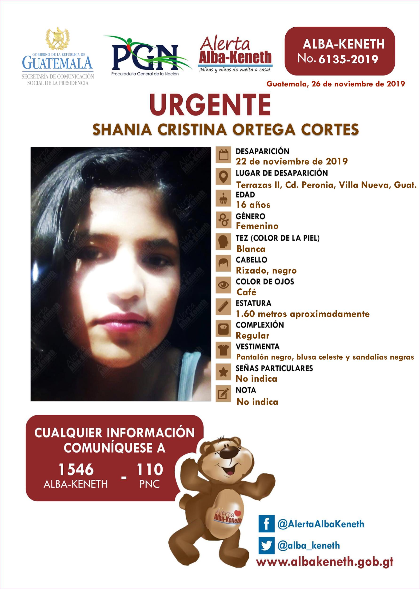 Shania Cristina Ortega Cortes