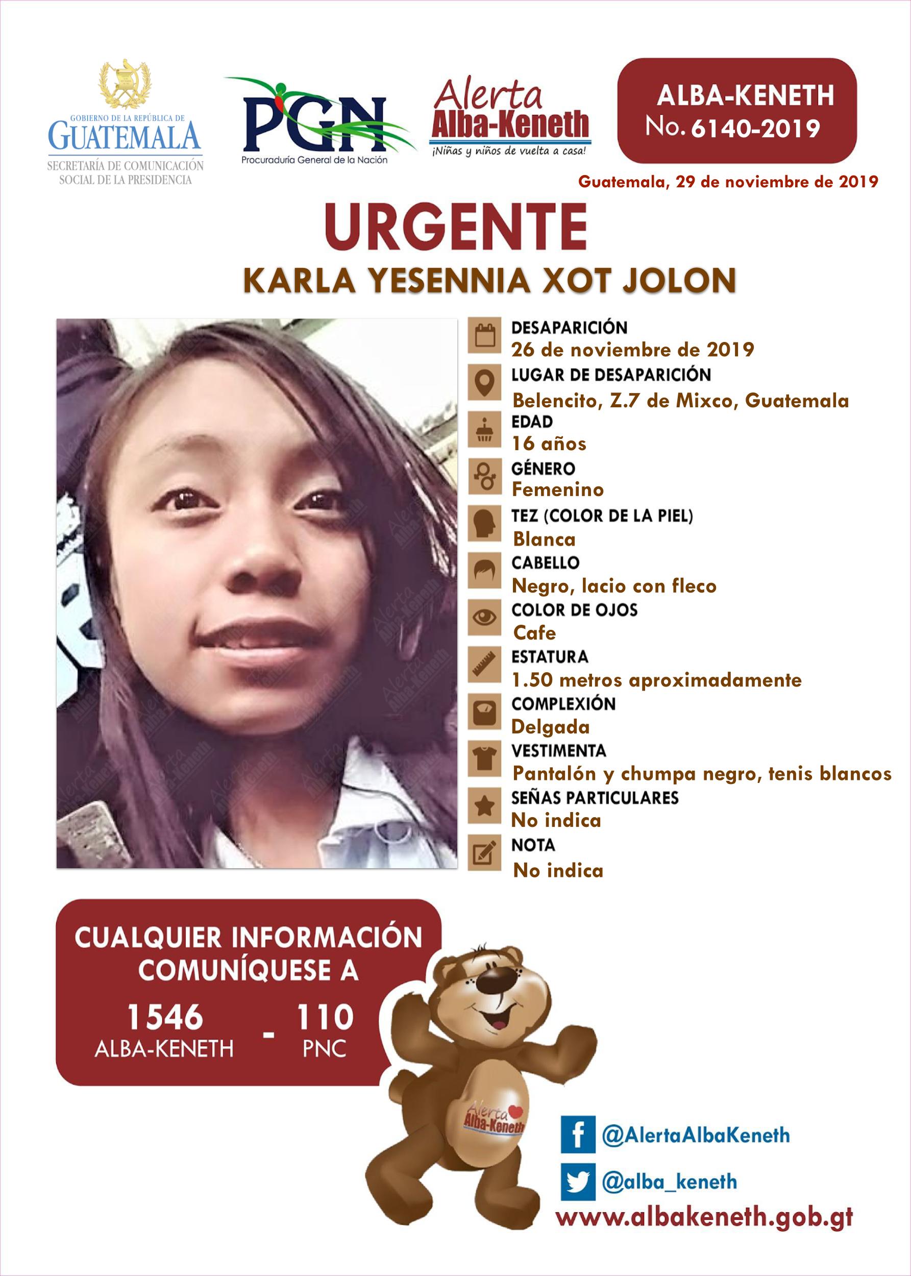 Karla Yesenia Xot Jolon