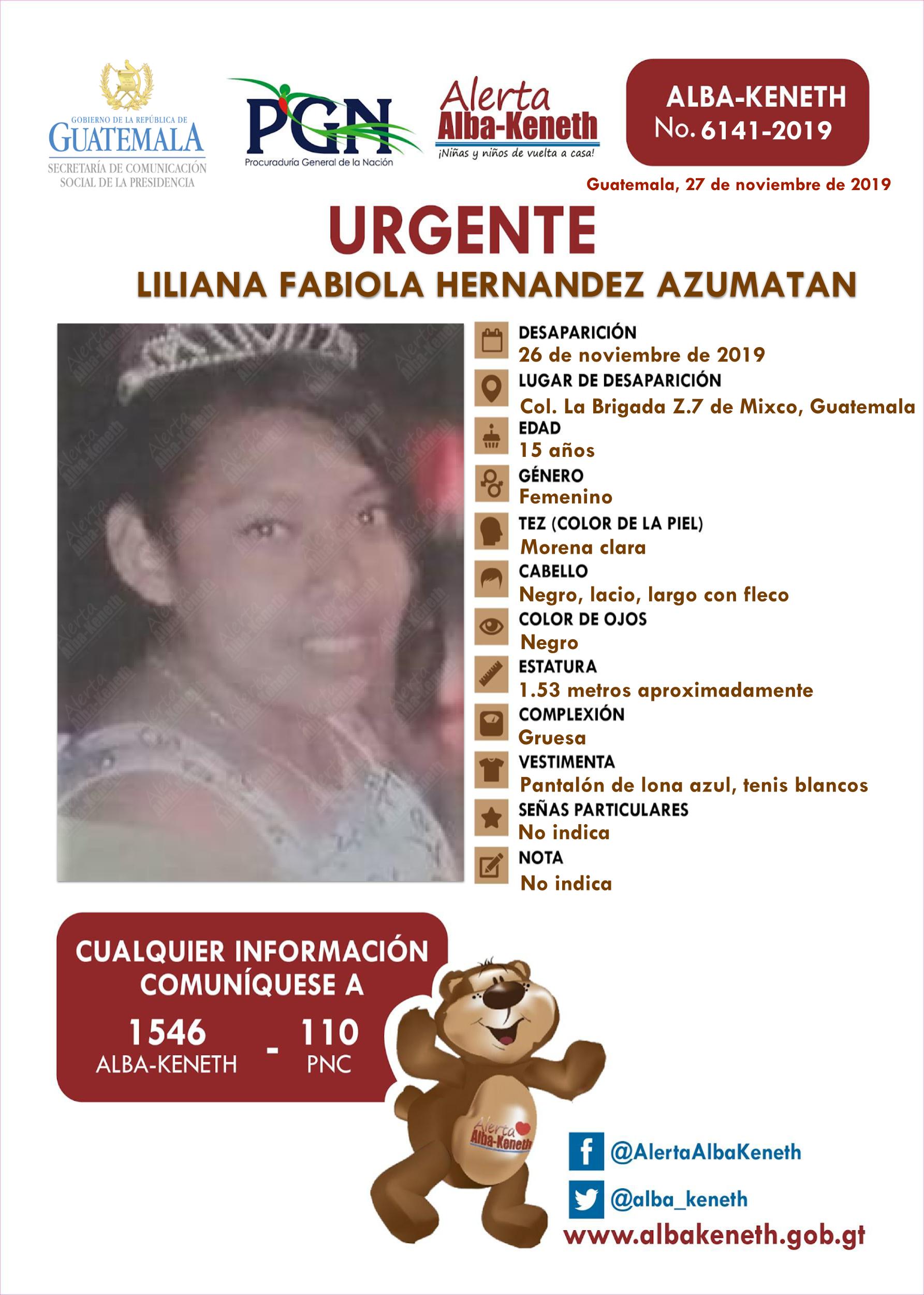 Lilian Fabiola Hernandez Azumatan
