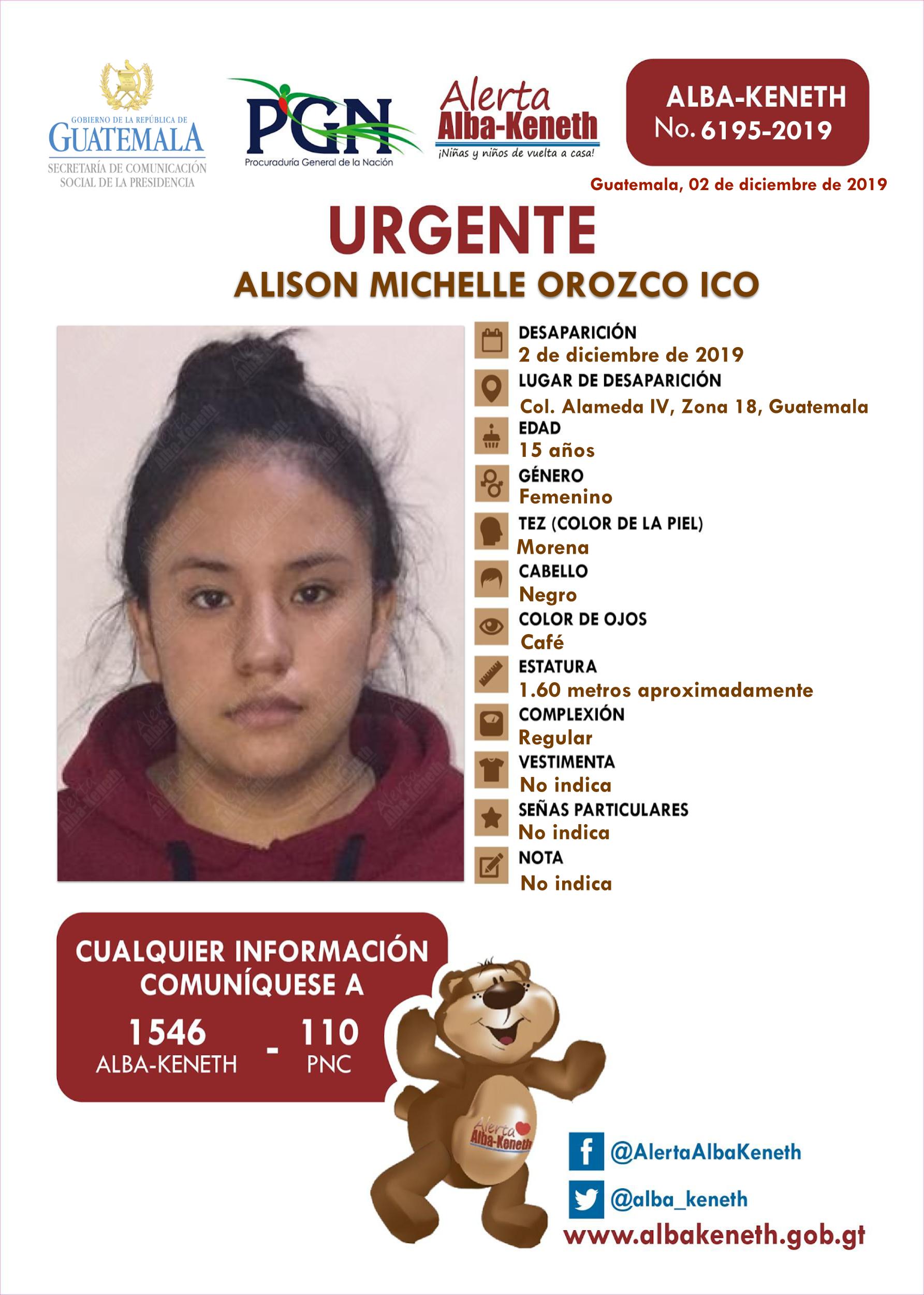 Alison Michelle Orozco Ico