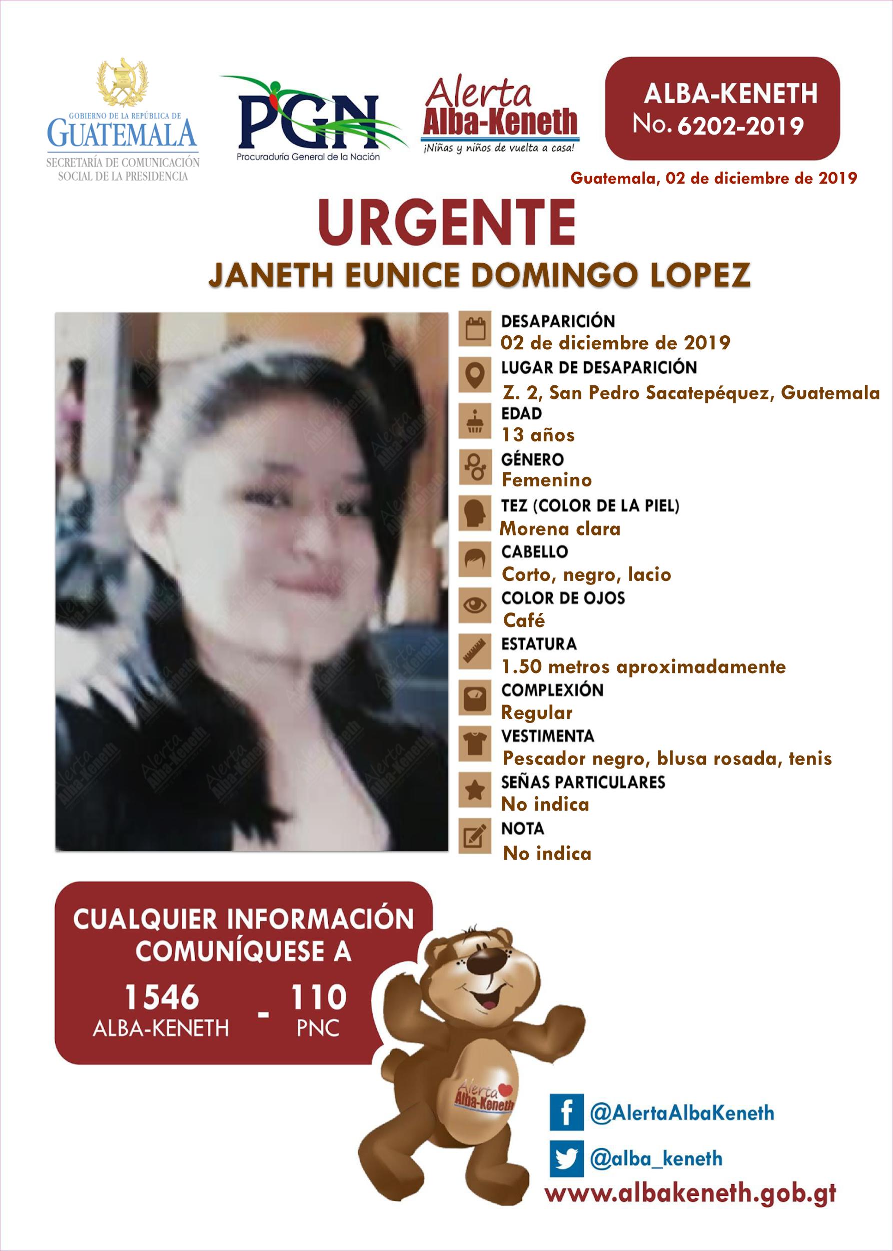 Janeth Eunice Domingo Lopez