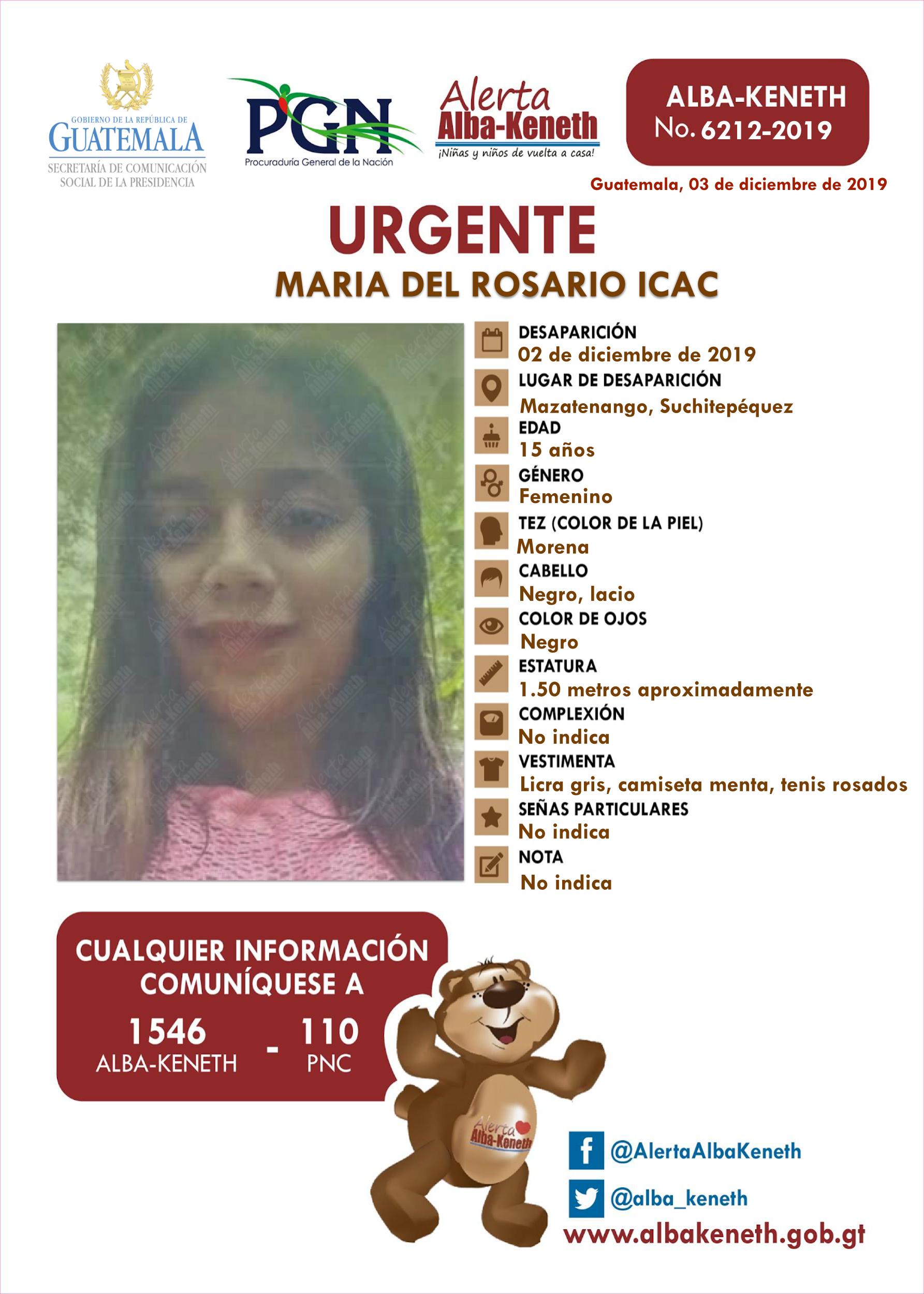 Maria del Rosario Icac