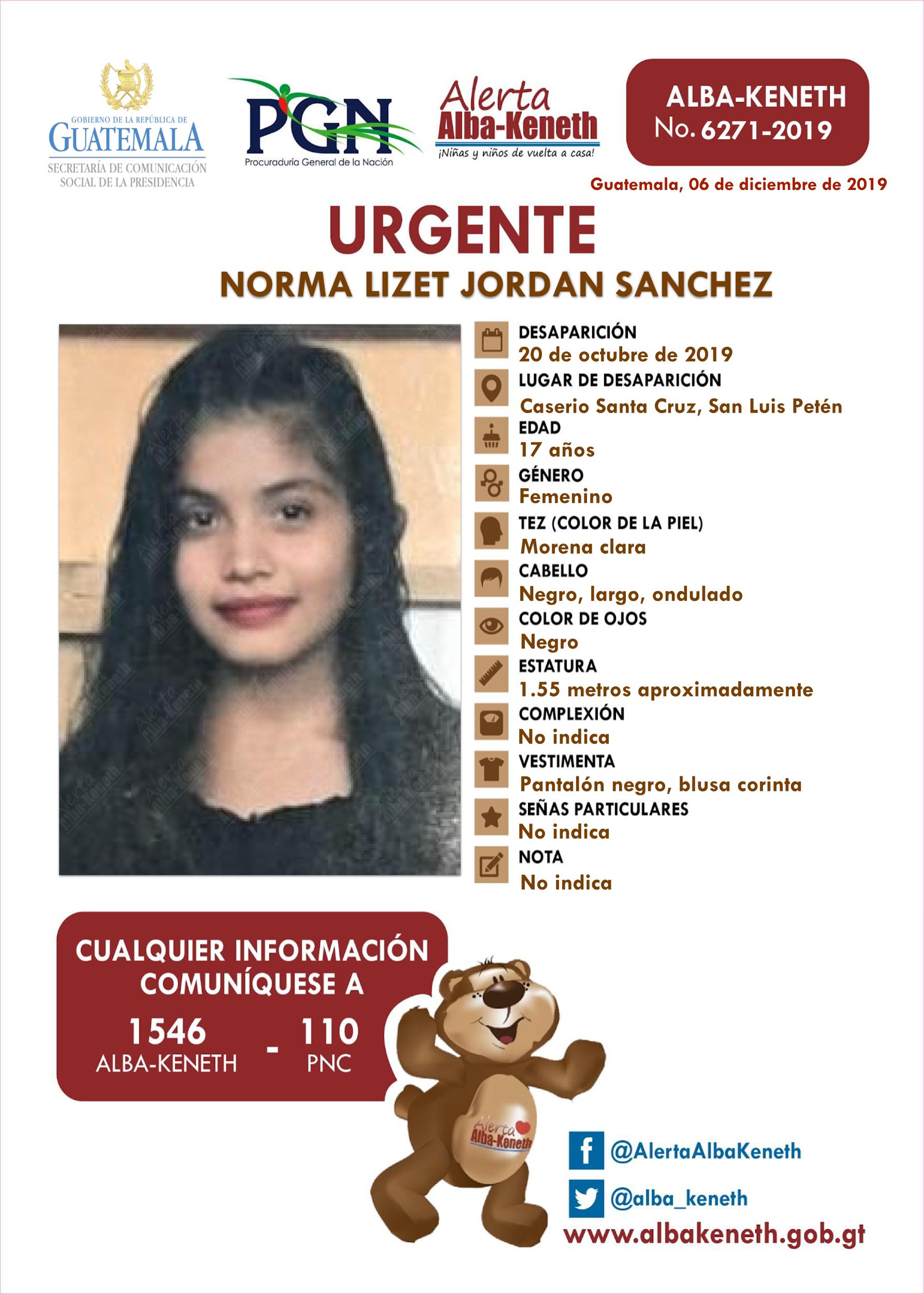 Norma Lizet Jordan Sanchez