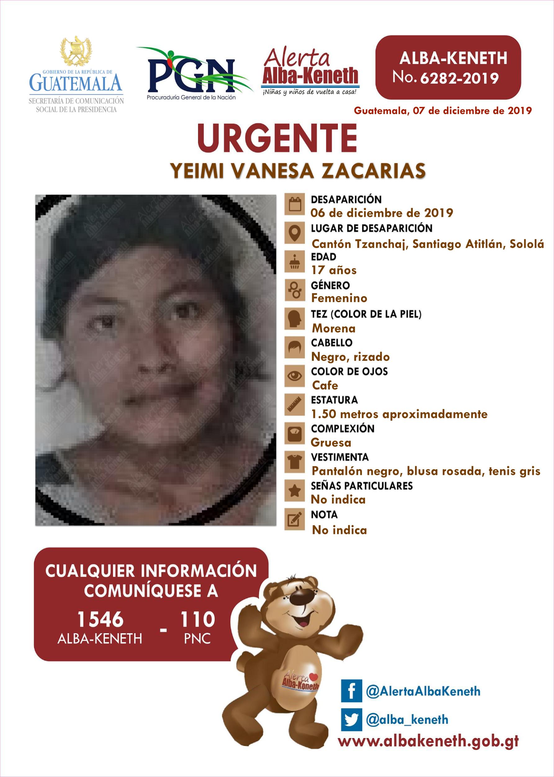 Yeimi Vanesa Zacarias