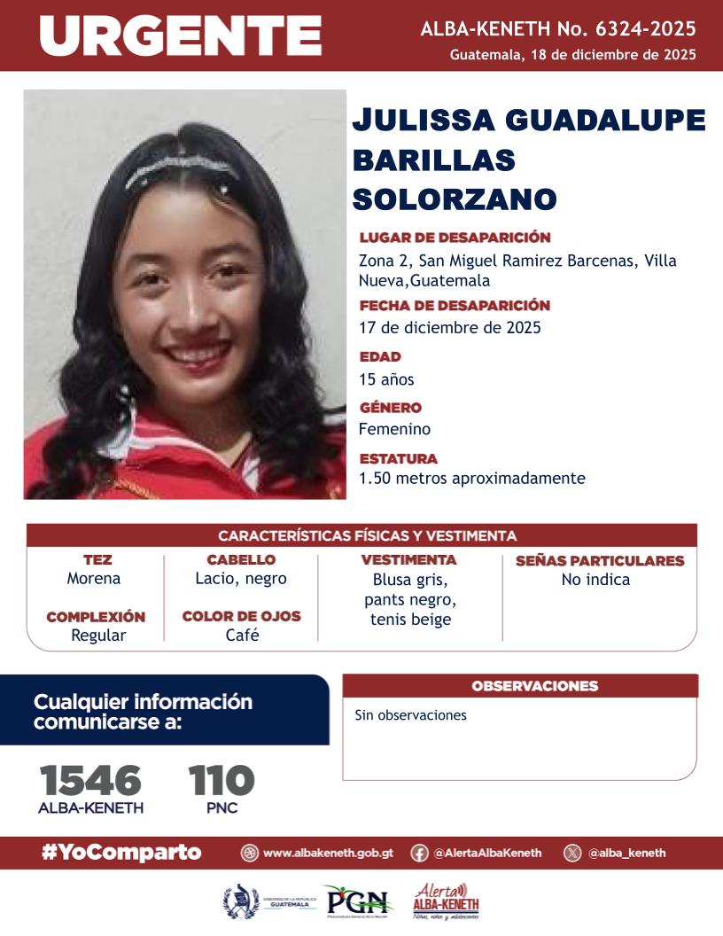 Julissa Guadalupe Barillas Solórzano