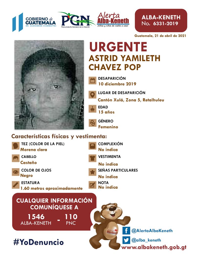 Astrid Yamileth Chavez Pop
