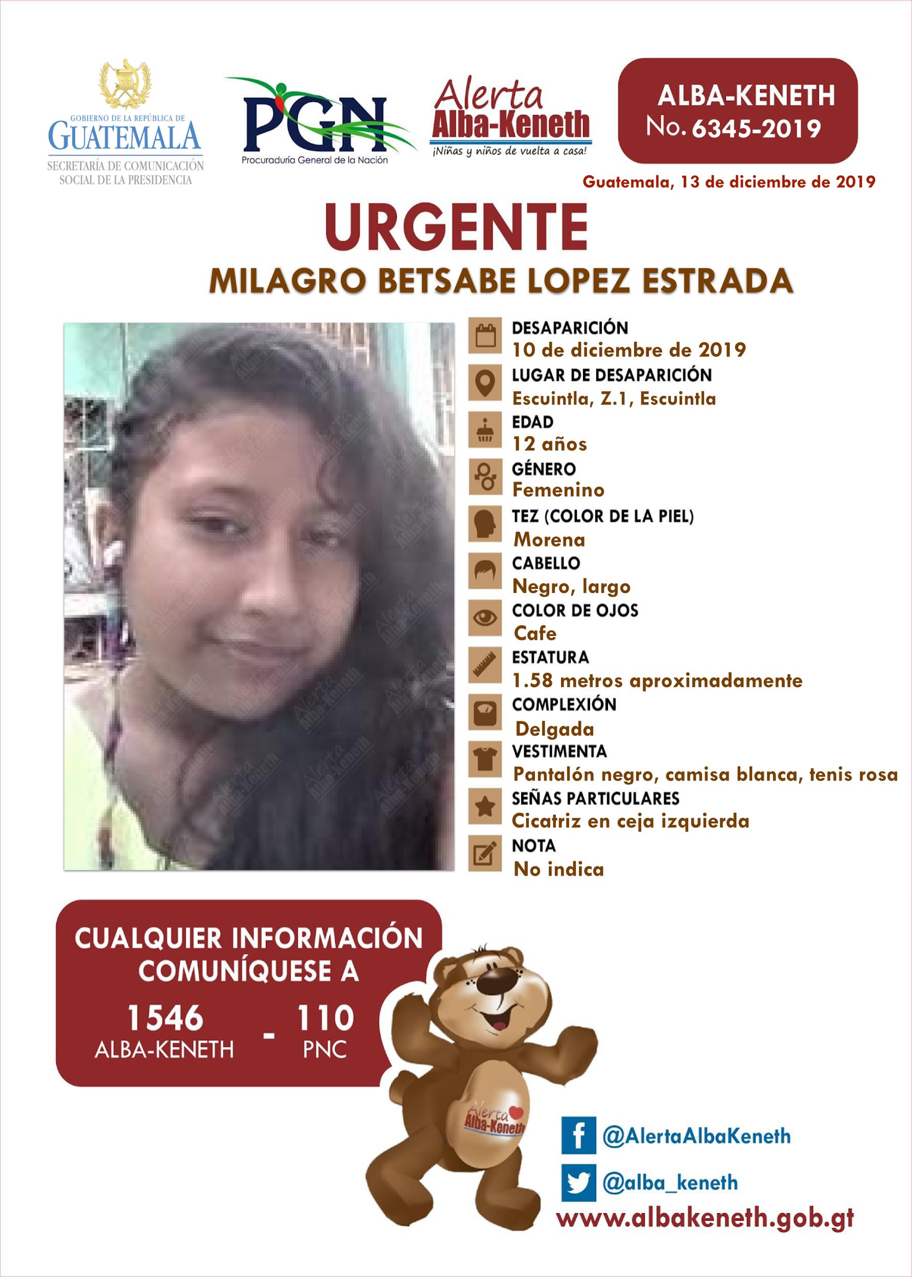 Milagro Betsabe Lopez Estrada