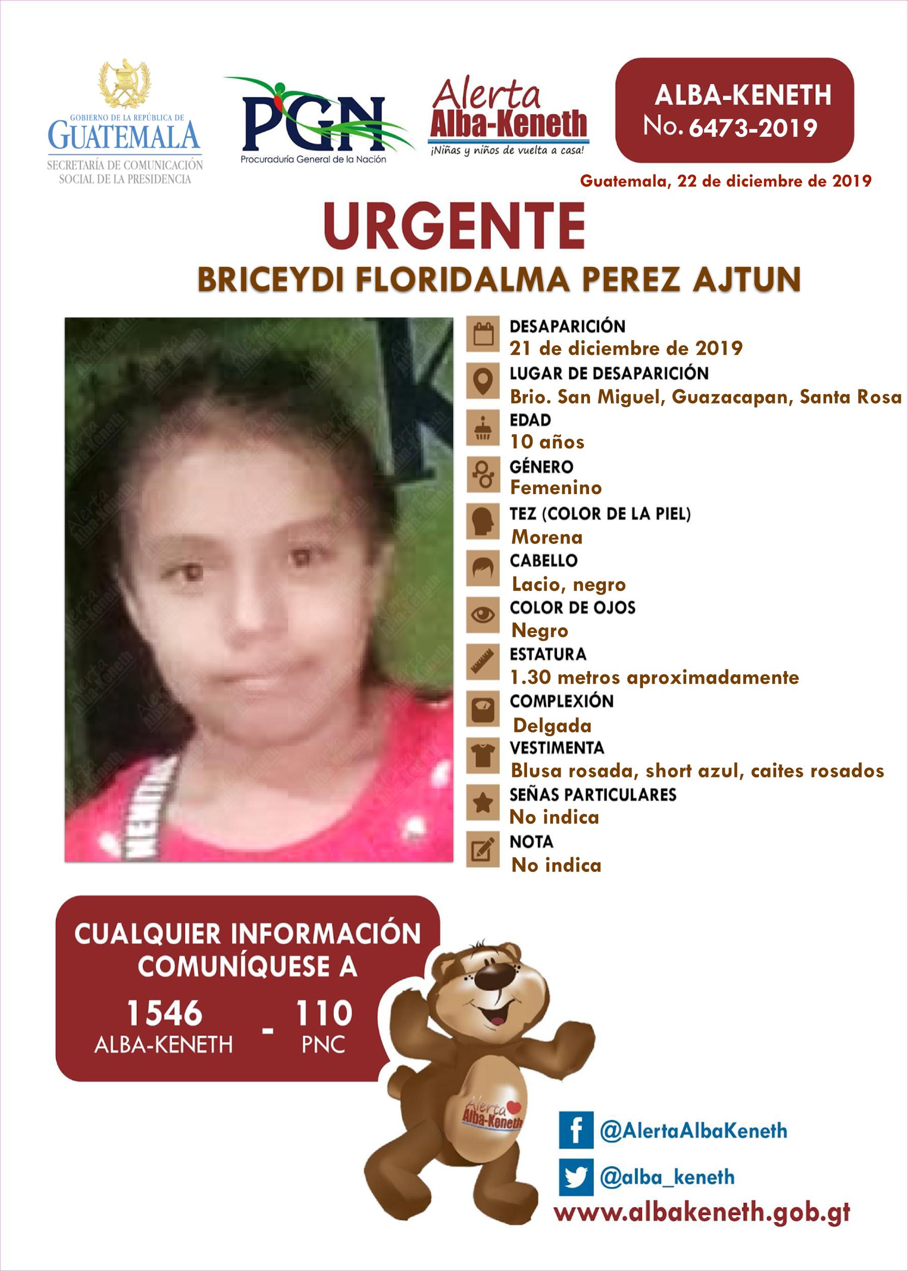 Briceydi Floridalma Perez Ajtun