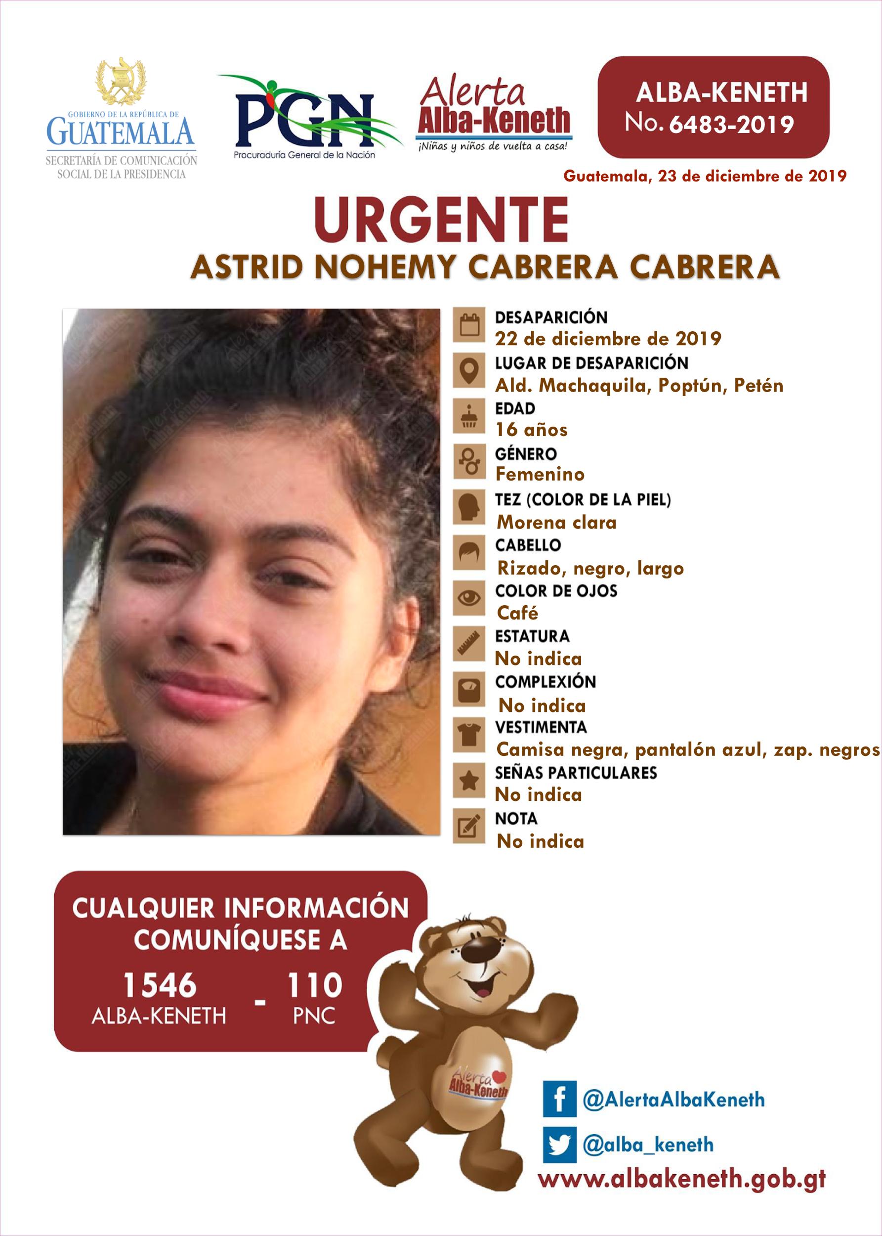 Astrid Nohemy Cabrera Carrera