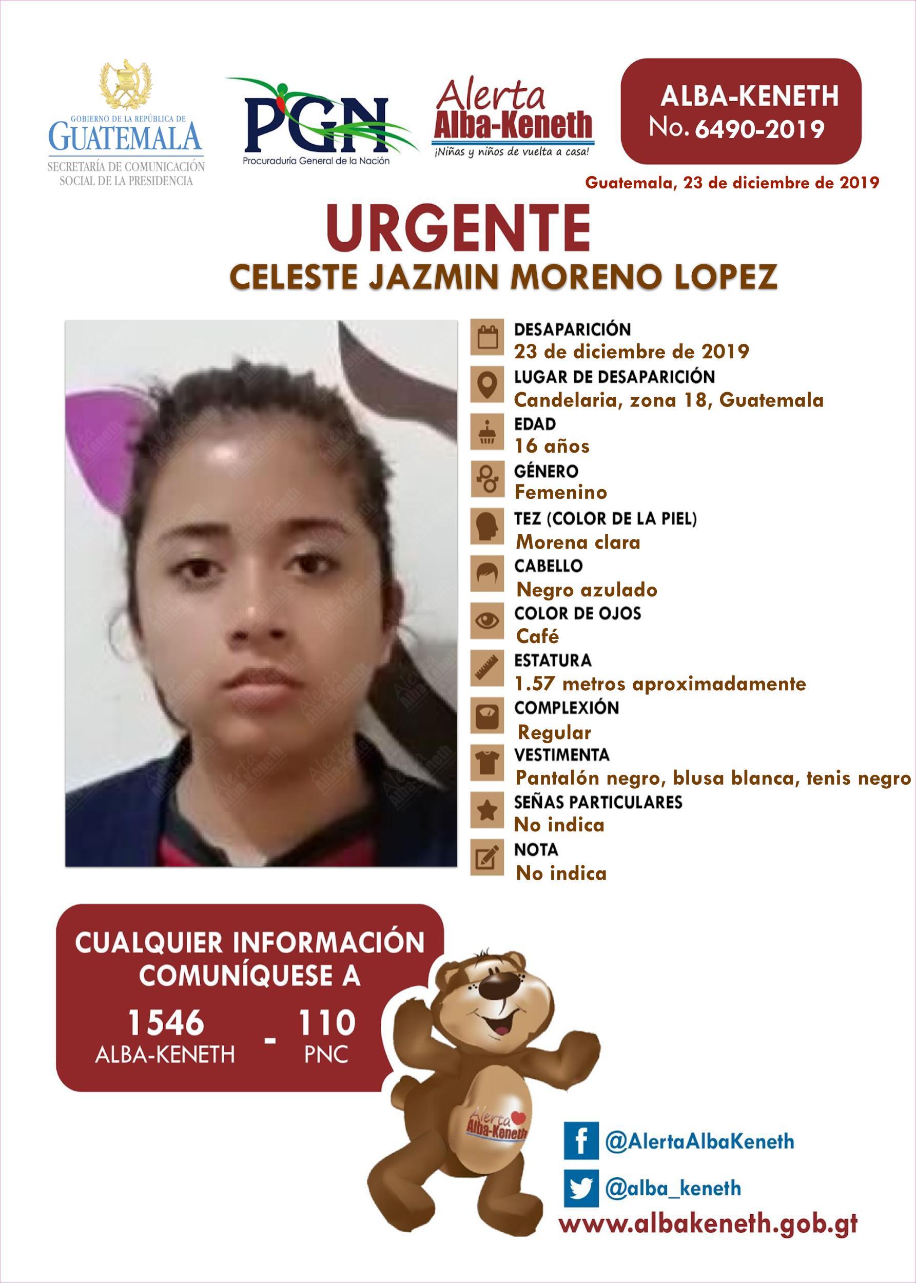 Celeste Jazmin Moreno Lopez