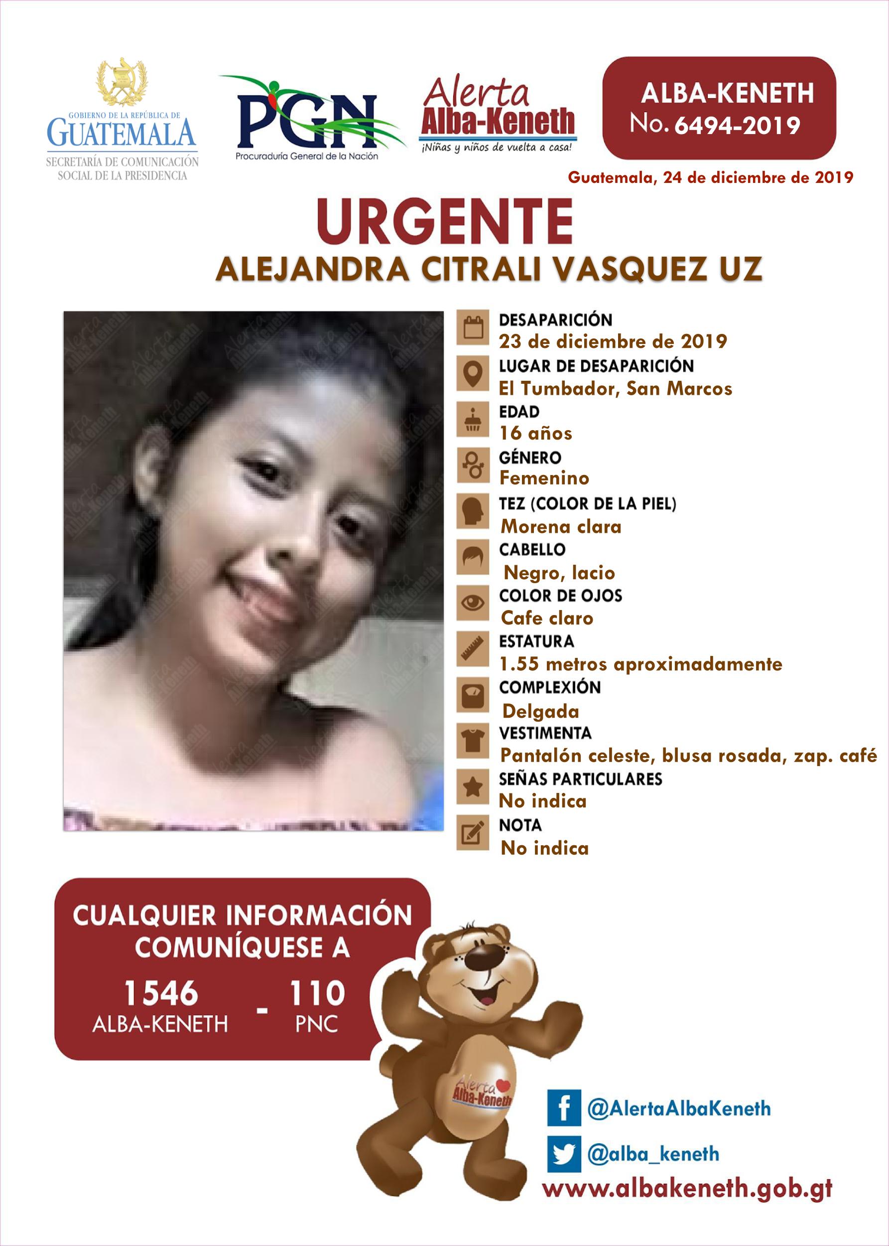 Alejandra Citrali Vasquez Uz