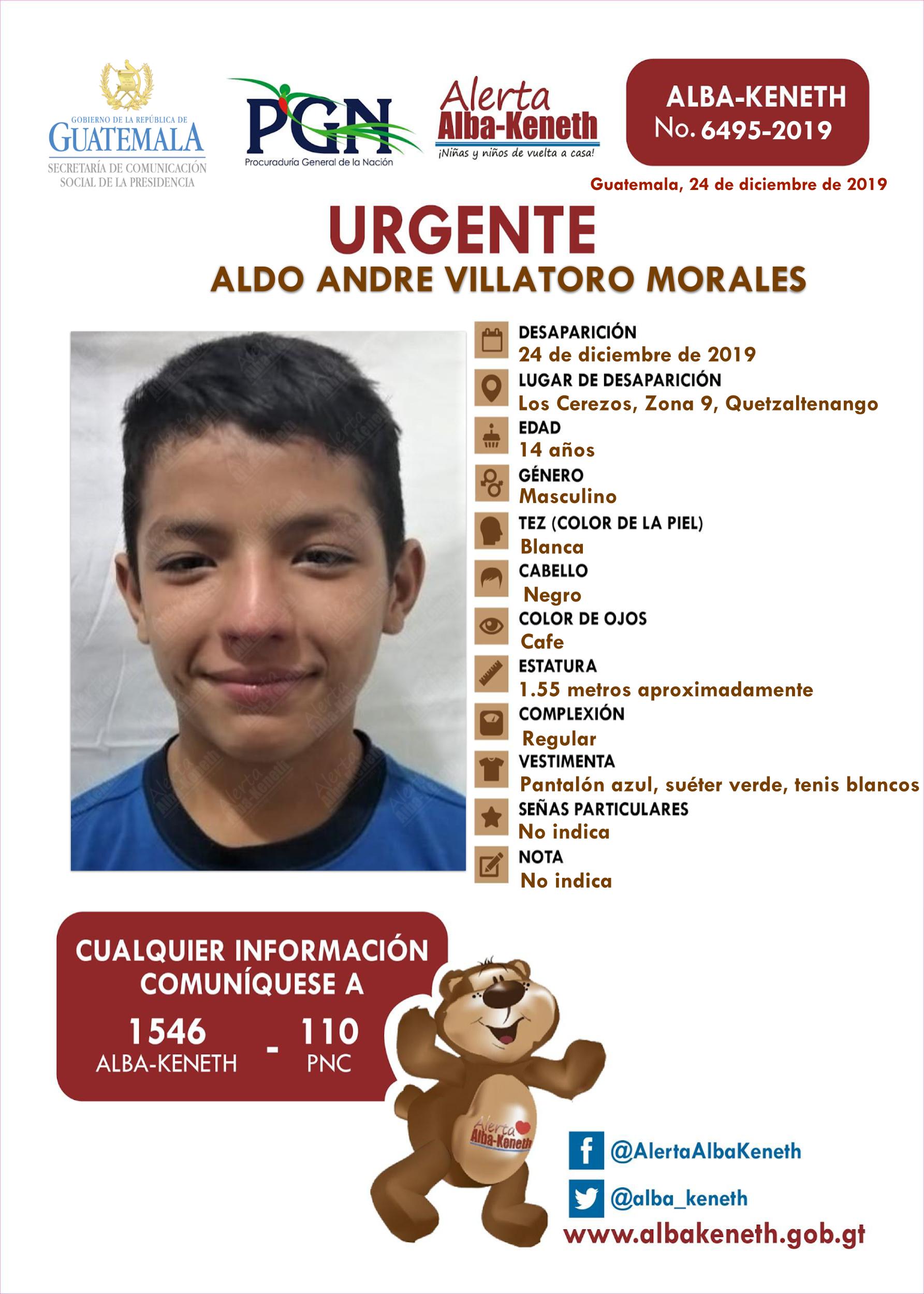 Aldo Andre Villatoro Morales